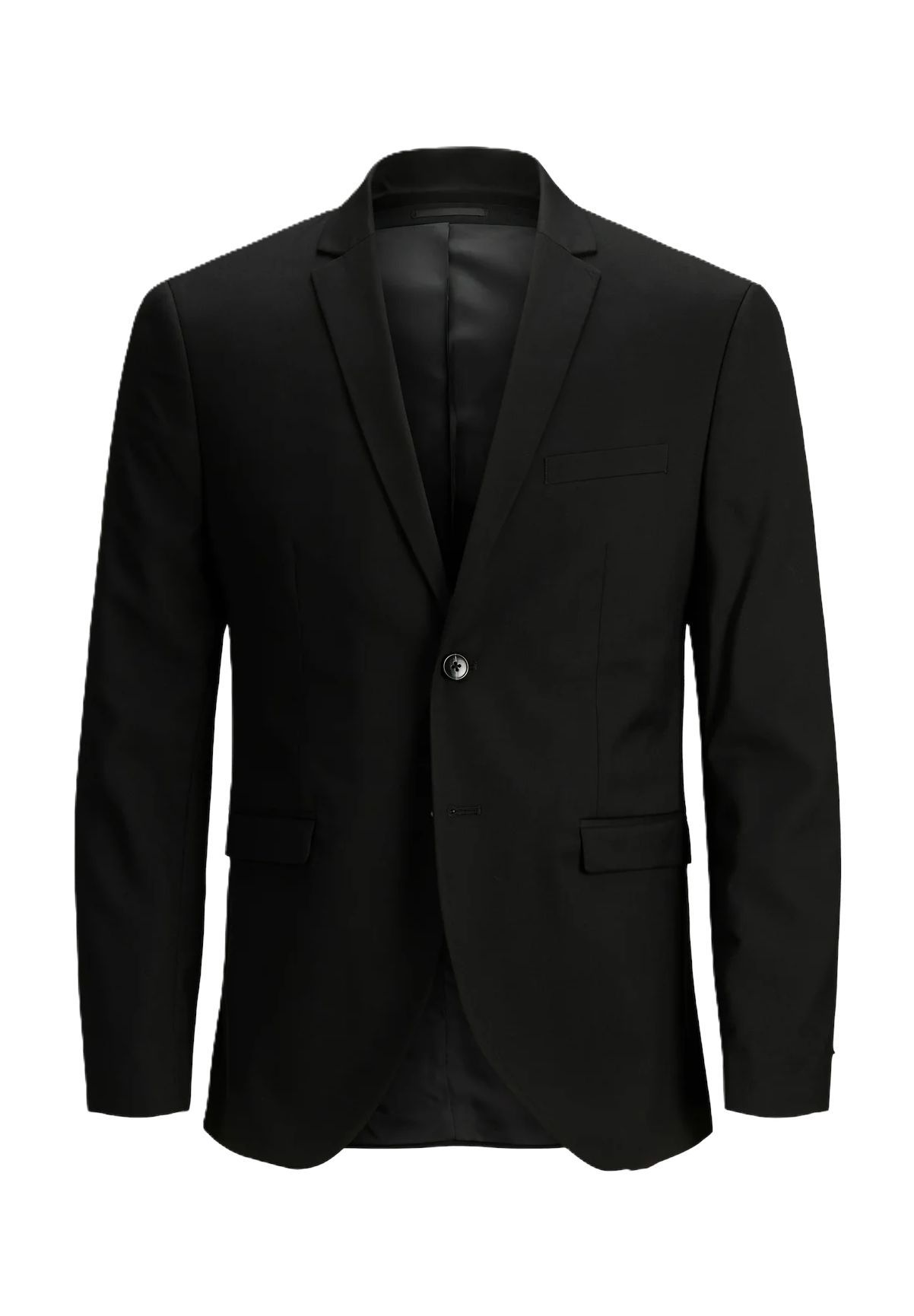 JACK & JONES Sakko, Reverskragen, Slim Fit, für Herren, schwarz, 56