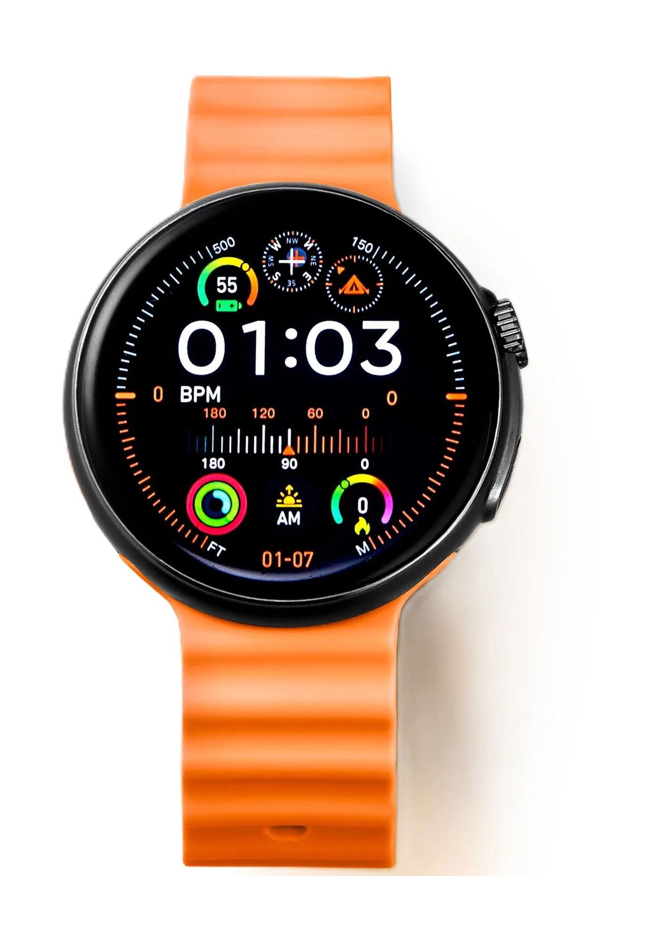 Atlanta Smartwatch-Set '9741/12', Touchscreen-Smartwatch, Wechselarmbänder, ORANGE