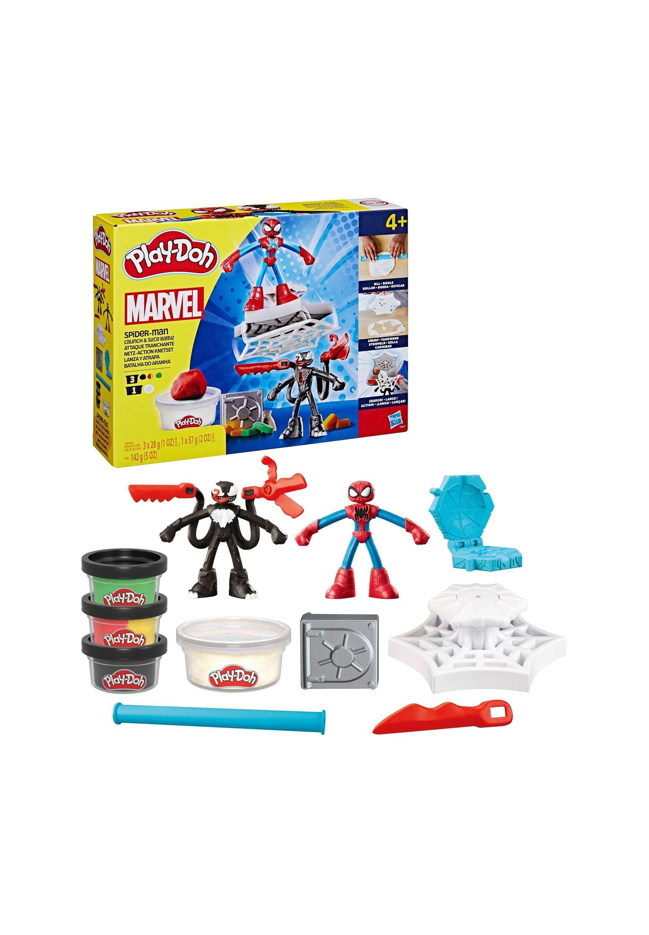 Play-Doh Marvel Spider-Man'Netz-Action Knetset', BUNT