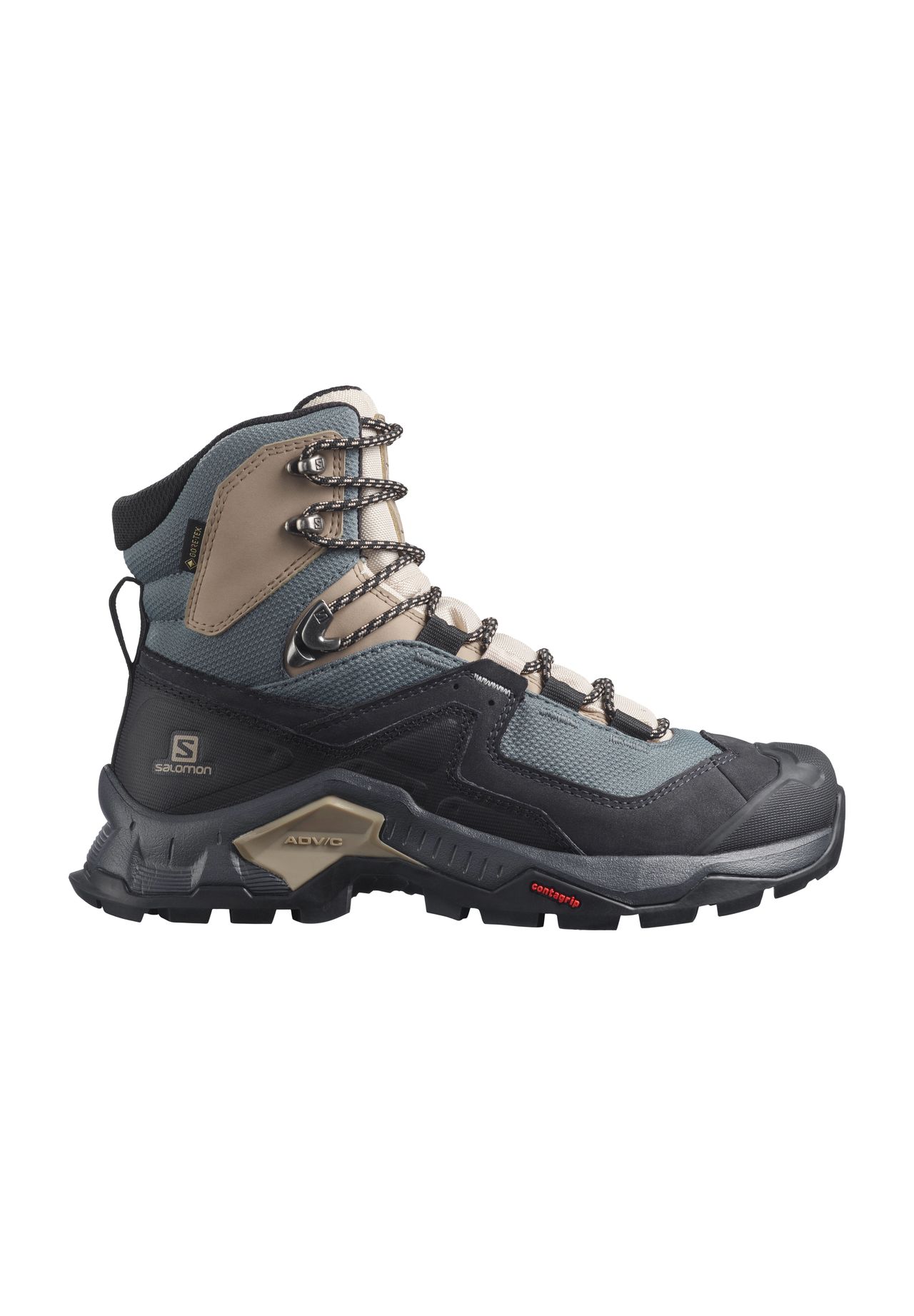 salomon Wanderschuhe 'Quest Element GTX', atmungsaktiv, wasserdicht, für Damen, grau, 38 2/3