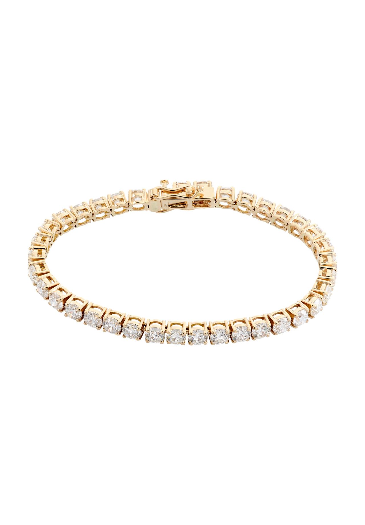 VANDENBERG Damen Armband, 585er Gelbgold mit 36 Lab-Grown Diamanten, zus. ca. 14,71 Karat, GOLD, 19