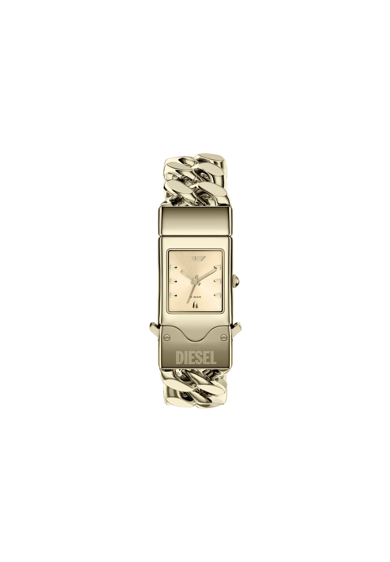 DIESEL® Diesel Herrenuhr Vert 3-Zeiger-Werk Datum Edelstahl, DZ2234, Silber, _NULL