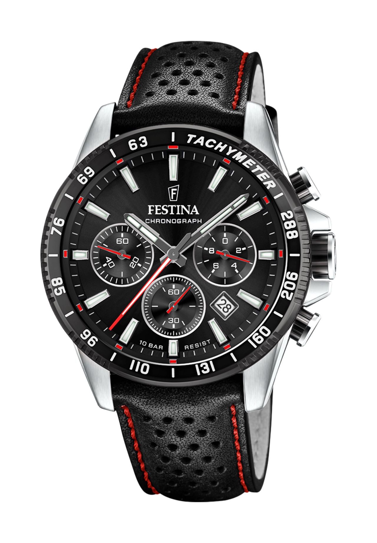 FESTINA Herren Chronograph 'F20561', SILBER/SCHWARZ, 99