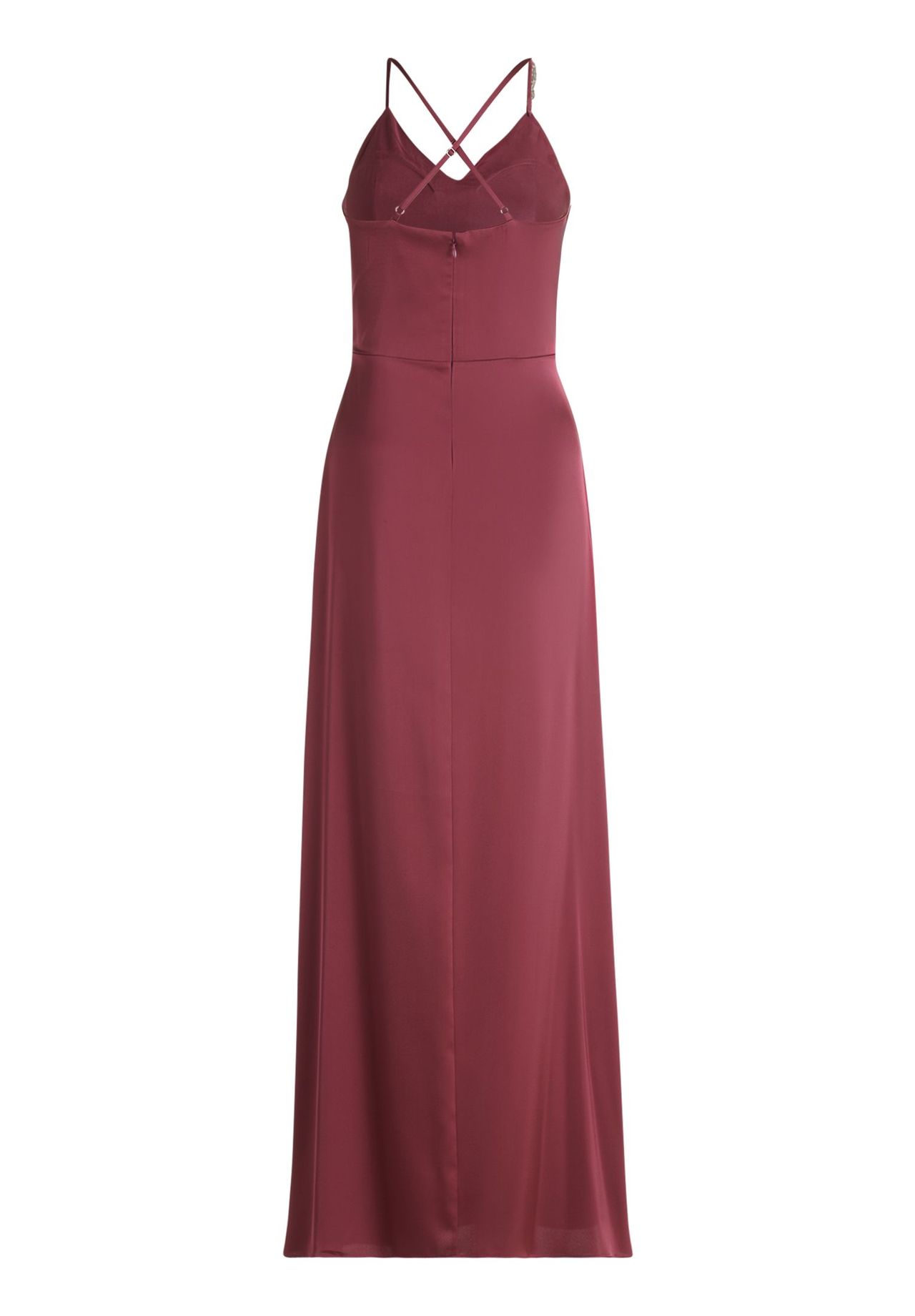 Vera Mont Abendkleid mit Schmucksteinen, für Damen, rot, 38