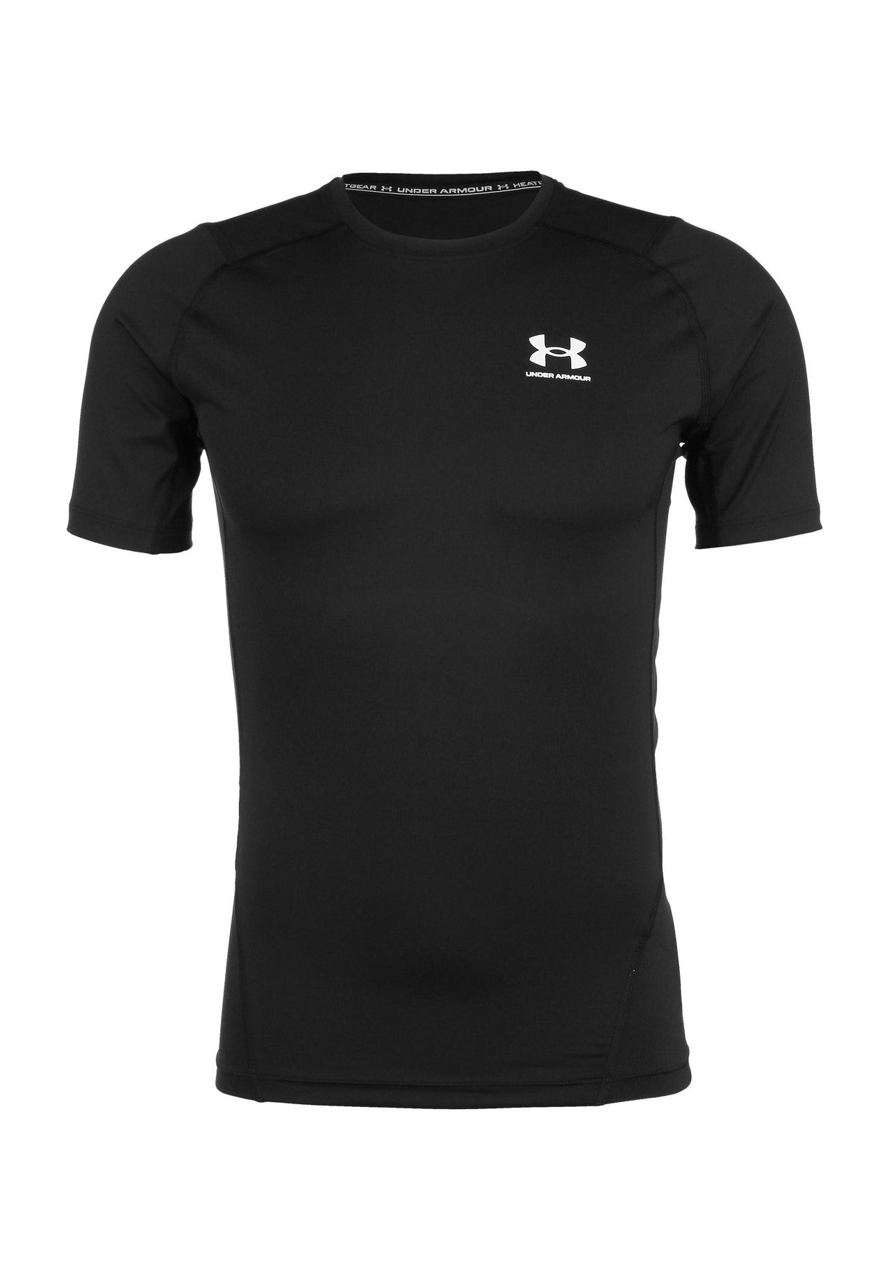 UNDER ARMOUR T-Shirt 'HeatGear Armour', atmungsaktiv, schnelltrocknend, für Herren, schwarz, L