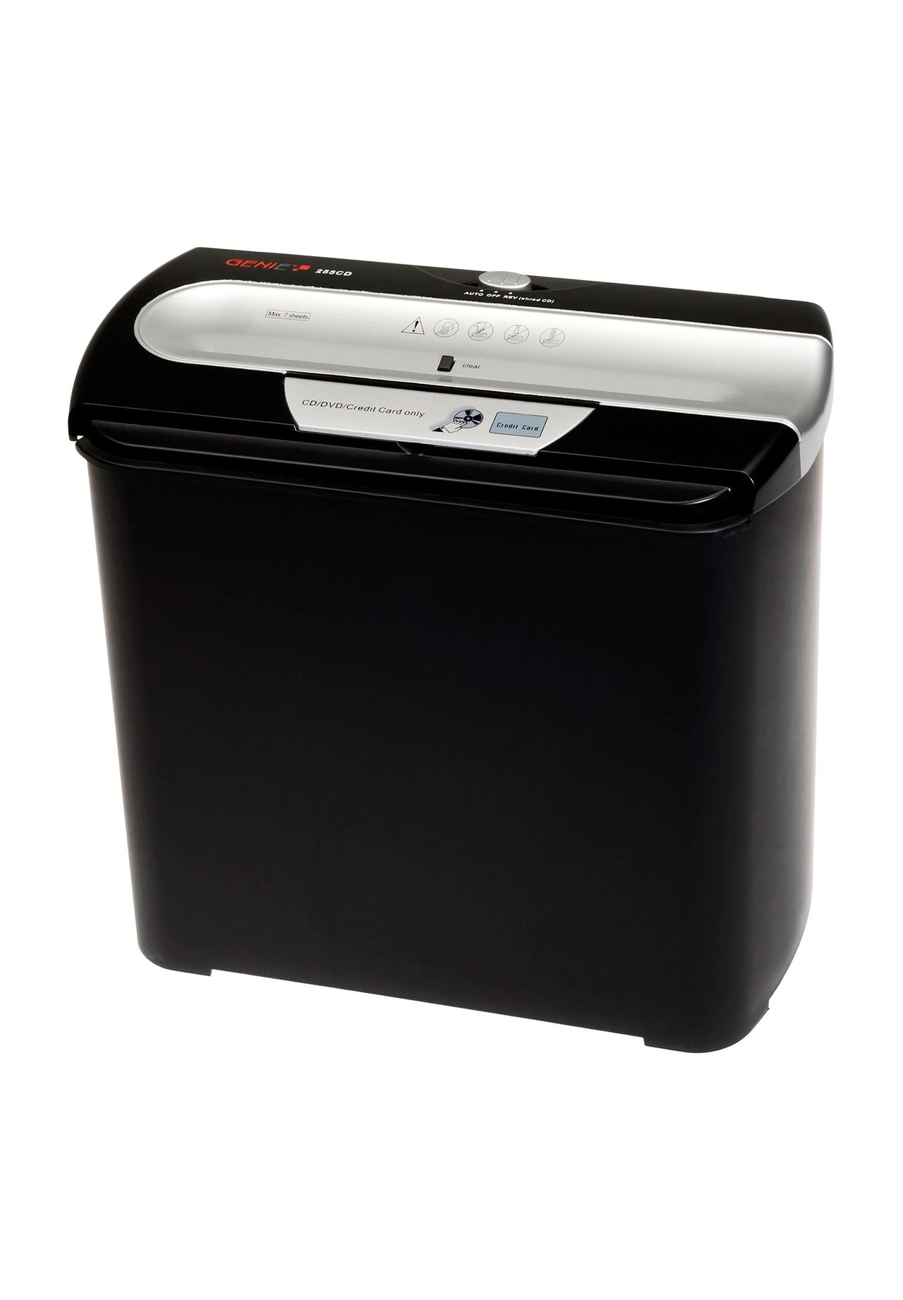 GENIE® Aktenvernichter 255CD, 12 l Fassungsvermögen, schwarz