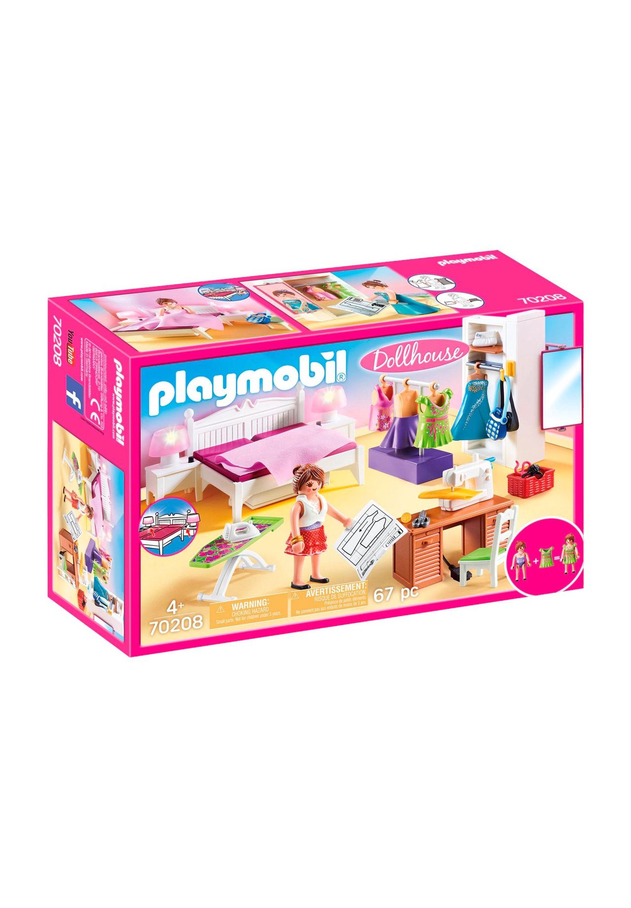 playmobil® Dollhouse - Schlafzimmer mit Nähecke 70208