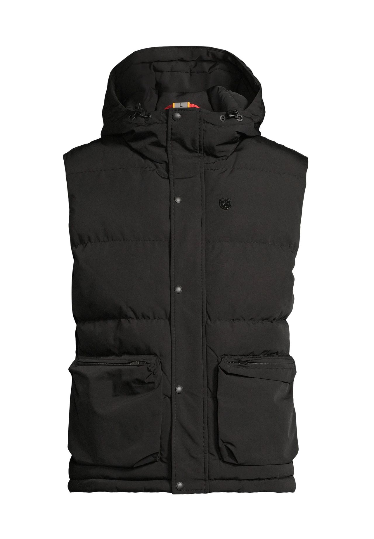 WELLENSTEYN Outdoorweste, Kapuze, für Herren, schwarz, M