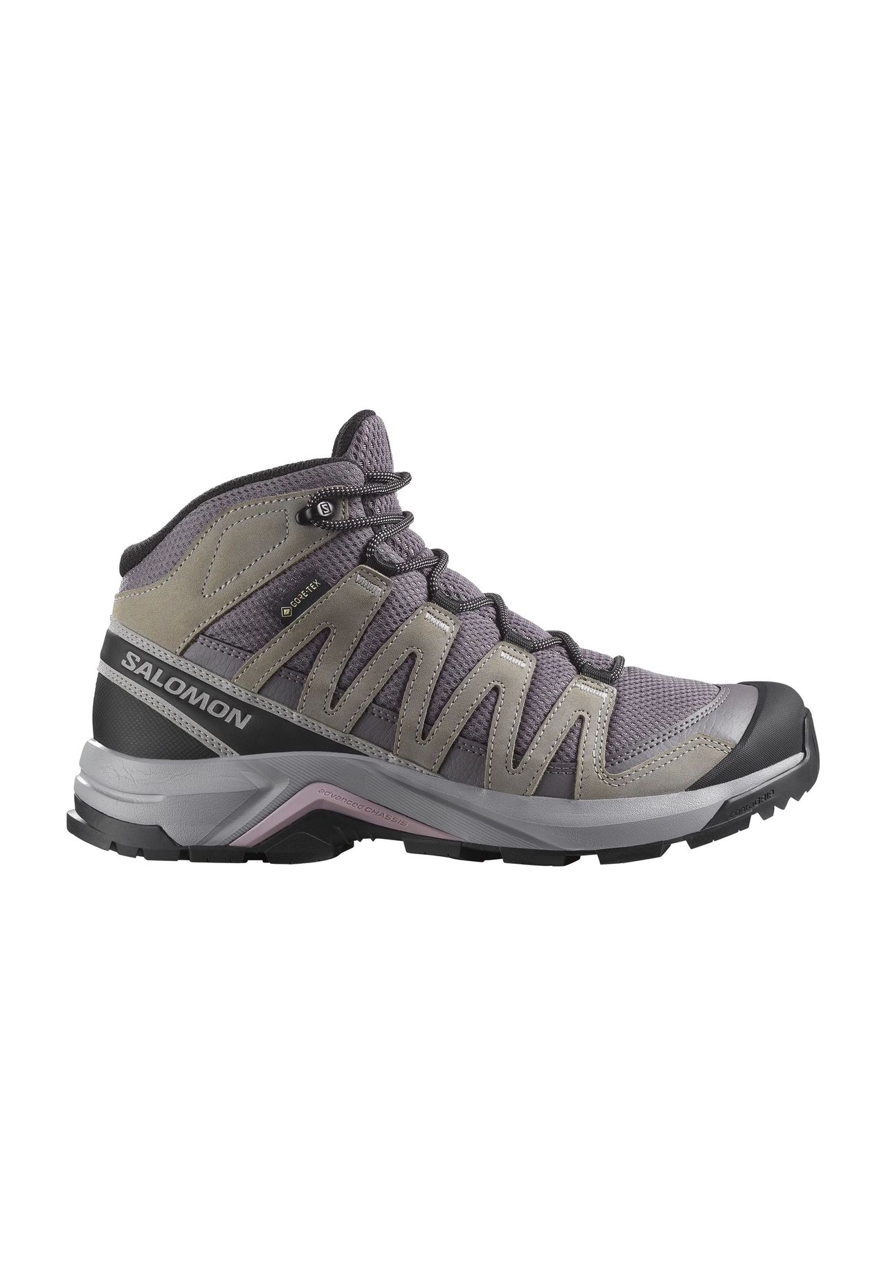 salomon Trekkingschuhe 'X-Adventure Recon Mid Waterproof', profiliert, für Damen, grau, 39 1/3