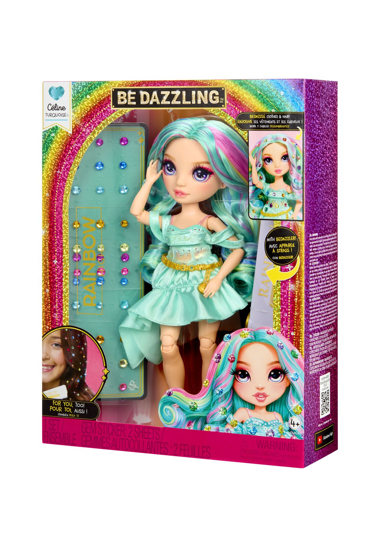RAINBOW HIGH™ Puppe 'BeDazzling Celine Turquoise', türkis, 99