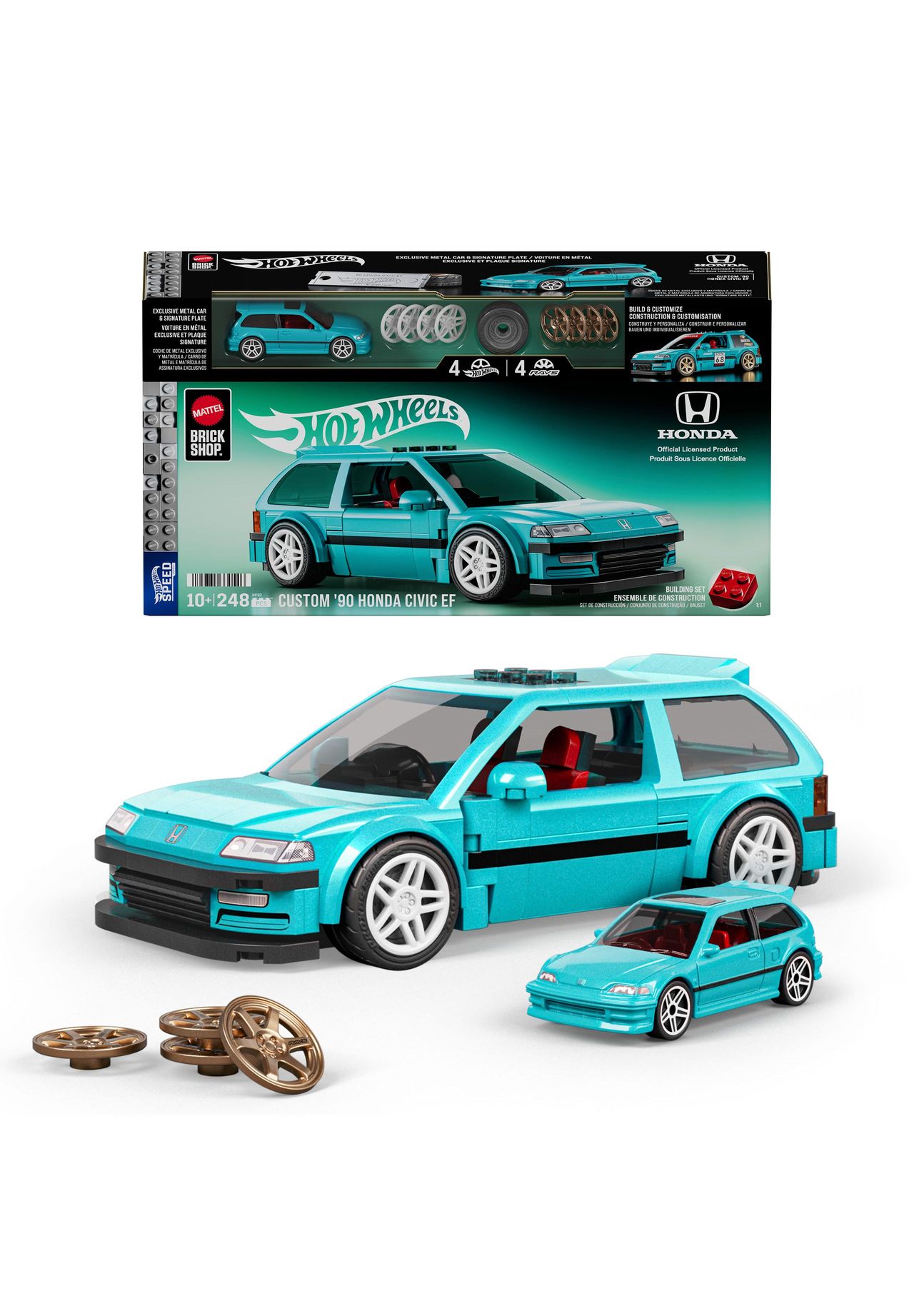Hot Wheels Speed Modellbausatz 'Custom ’90 Honda Civic EF', 152 MEHRFARBIG, 99