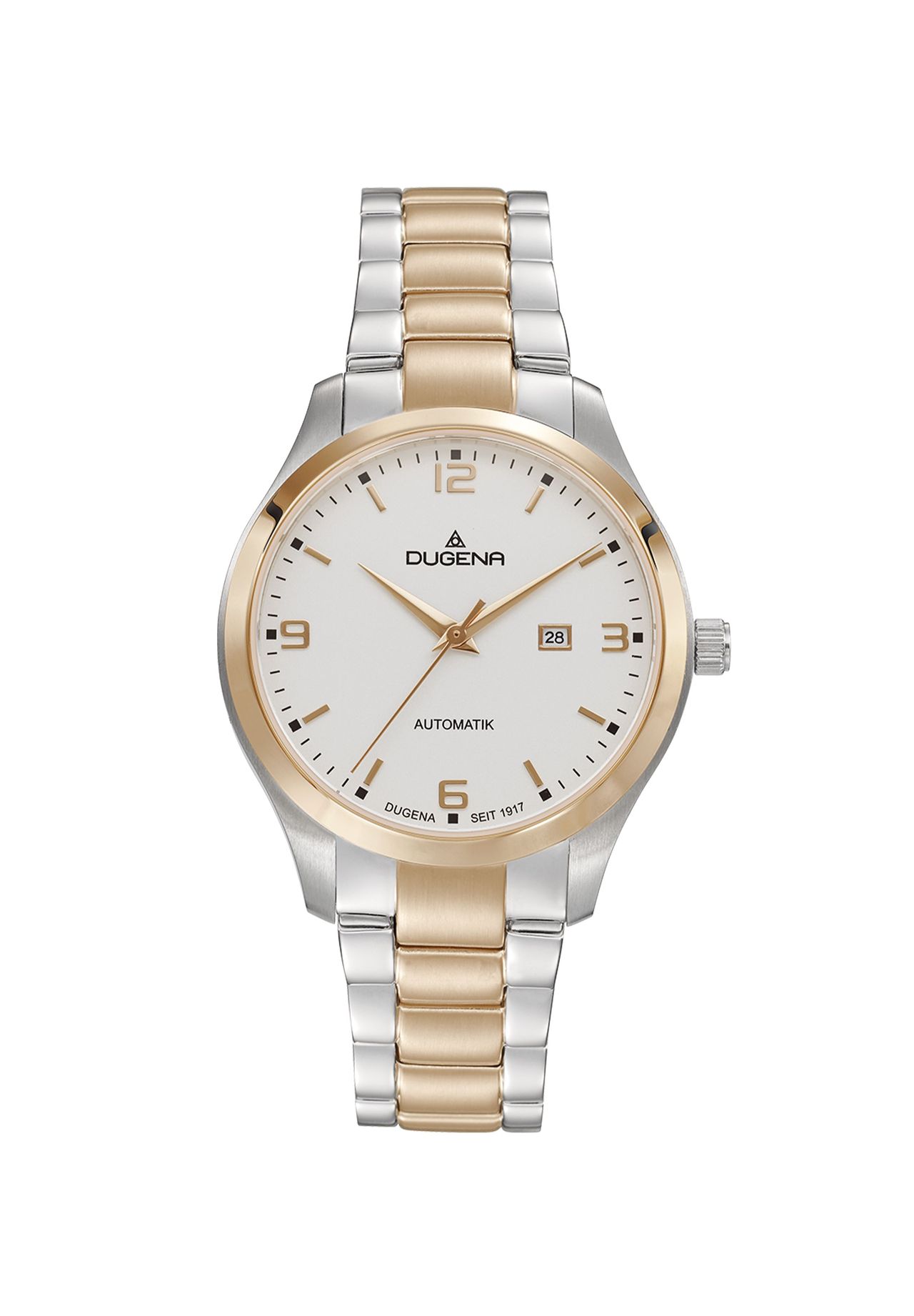 DUGENA Armbanduhr Tresor Woman Automatik, bicolor/weiß