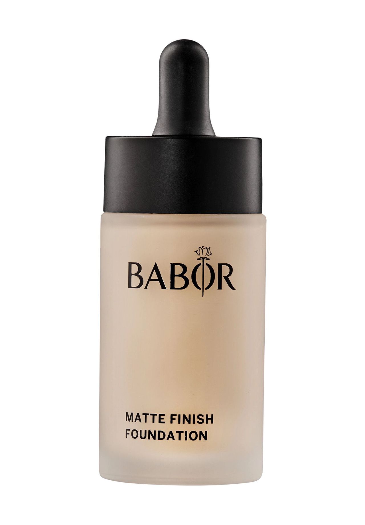 BABOR Make-up Matte Finish Foundation, Gesichts Make-up, foundation, Fluid, beige (03 NATURAL), mattierend|langanhaltend|natürlich, Deckkraft: Mittel bis Hoch,