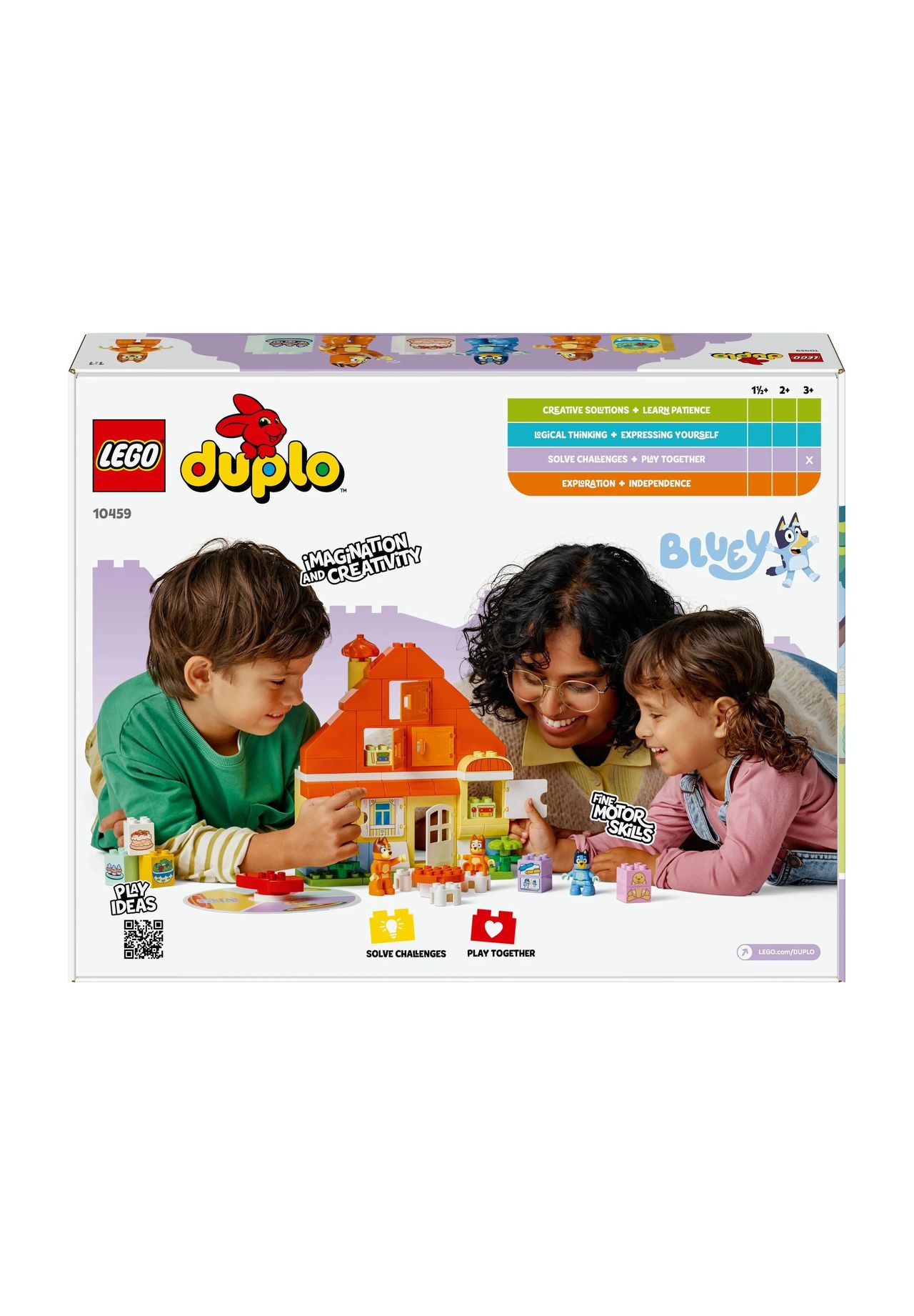 LEGO® DUPLO® - 10459 Blueys Familienhaus mit Memory-Spiel, 152 MEHRFARBIG, 99