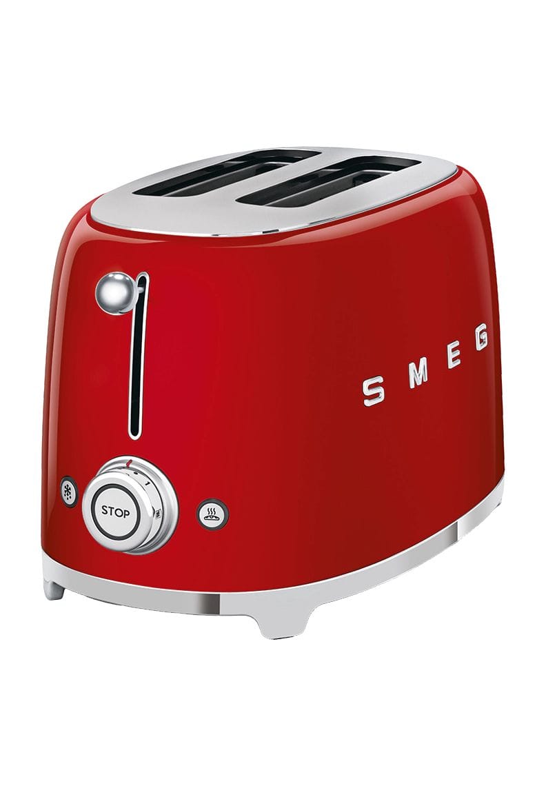 smeg Toaster '50's Style TSF01RDEU', 2 Scheiben Toaster, 950 W, rot, 99