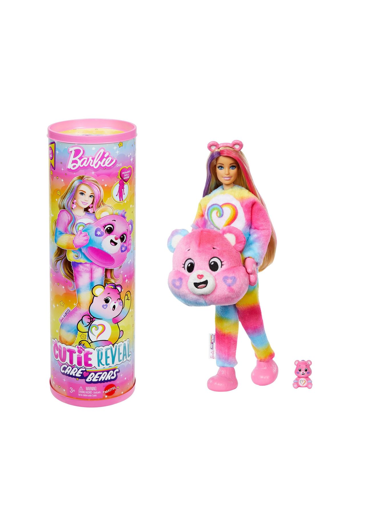 Barbie Puppe 'CutieReveal' Glücksbärchi, mehrfarbig, 99