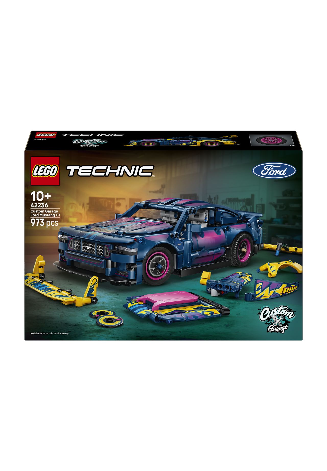 LEGO® Technic - 42236 Ford Mustang GT Auto aus der Tuning-Werkstatt, 152 MEHRFARBIG, 99