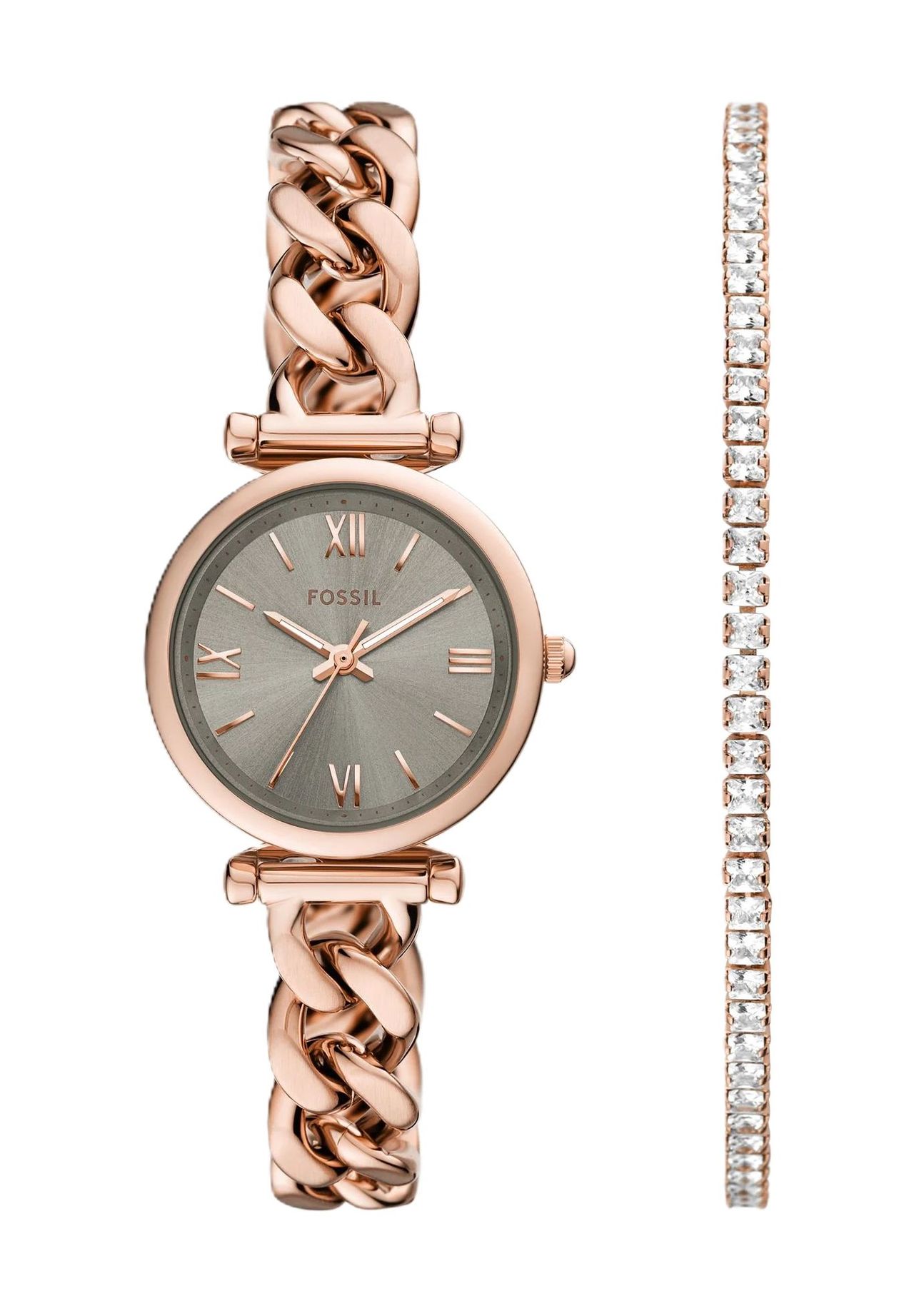 FOSSIL Damen Uhren-Set 'ES5378SET', ROSÉGOLD