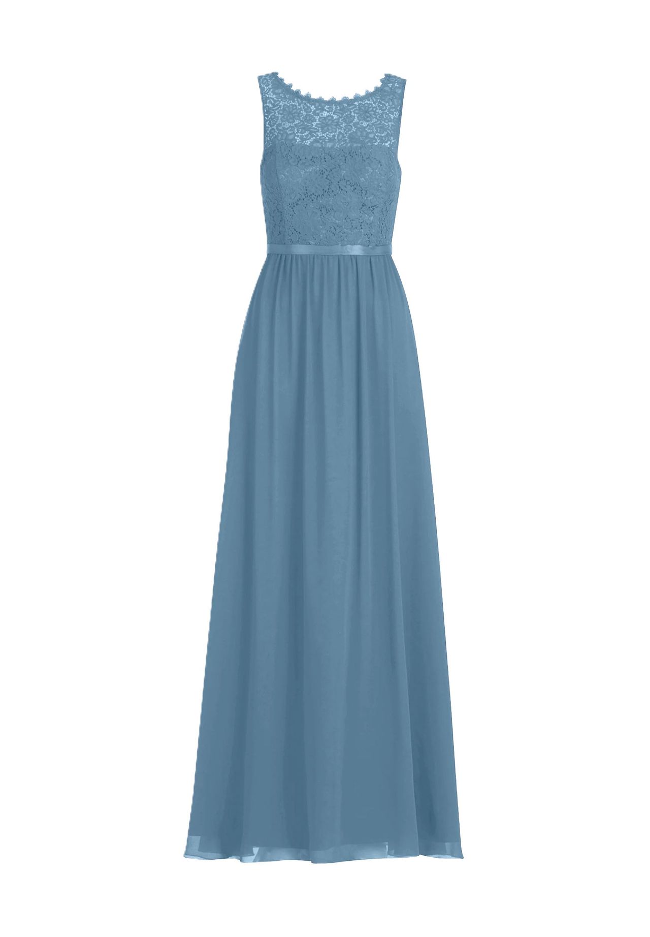 Vera Mont Abendkleid, Spitze, ärmellos, für Damen, blau, 32