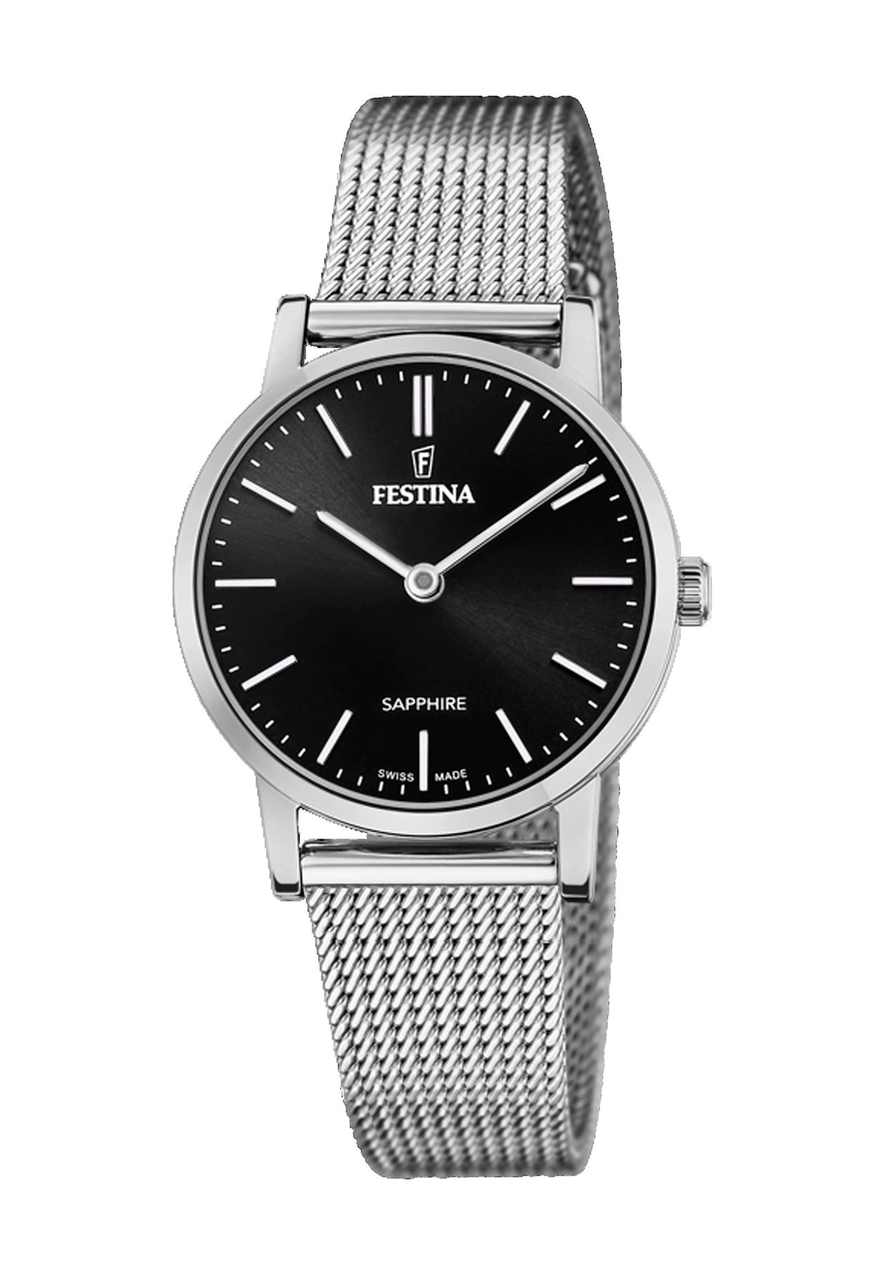 FESTINA Damenuhr 'F20015/3', SILBER/SCHWARZ, 99