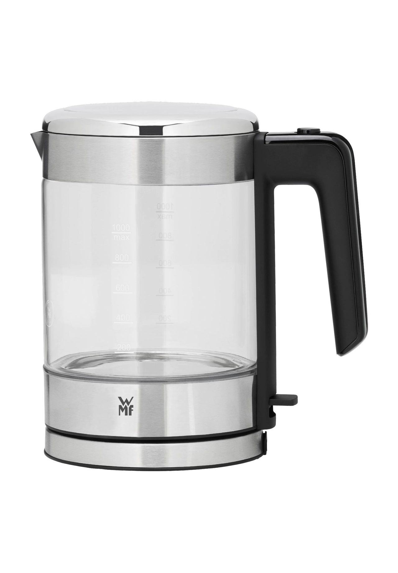 WMF Glas-Wasserkocher 'Küchenminis', 1900 Watt, silber