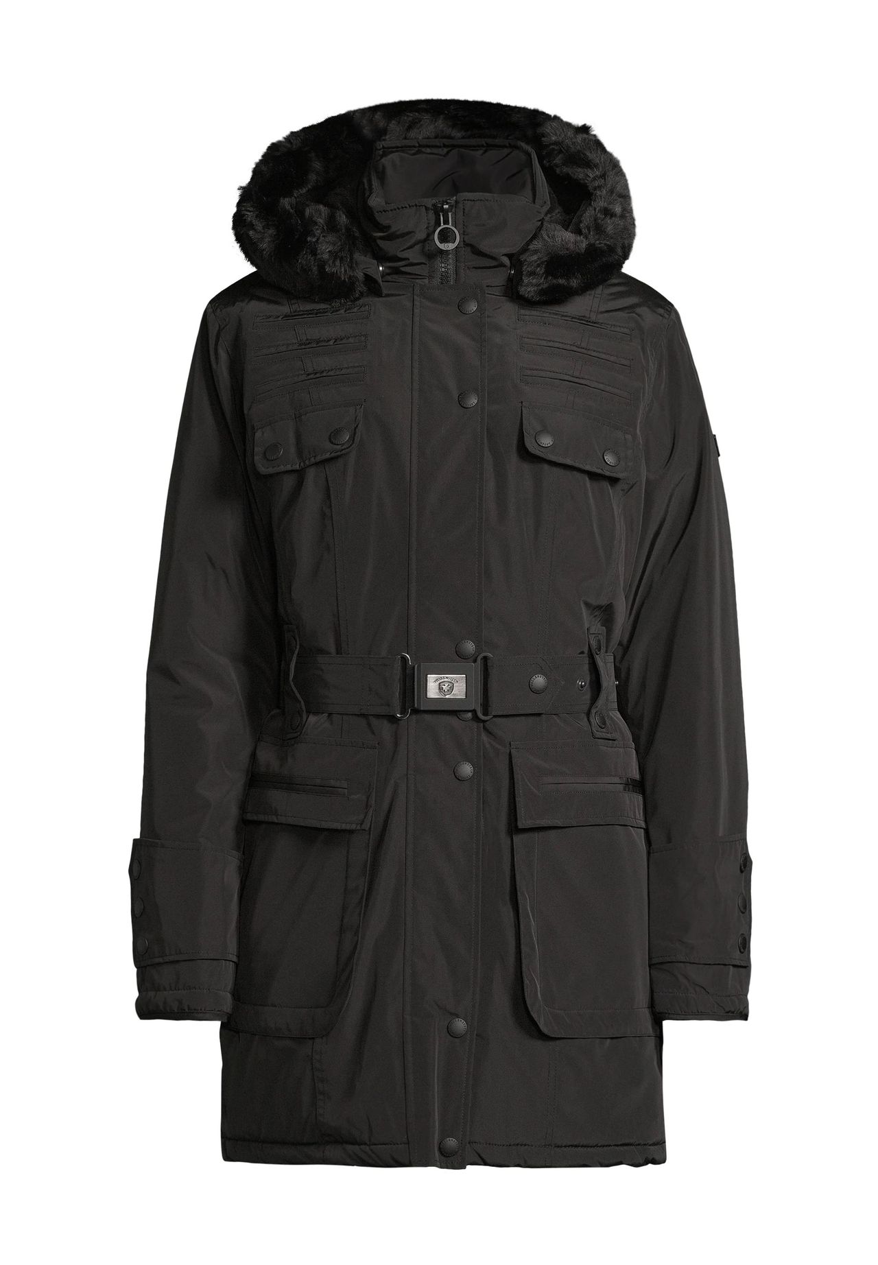 WELLENSTEYN Funktionsjacke Mystery, Stehkragen, Bindegürtel, für Damen, schwarz, L