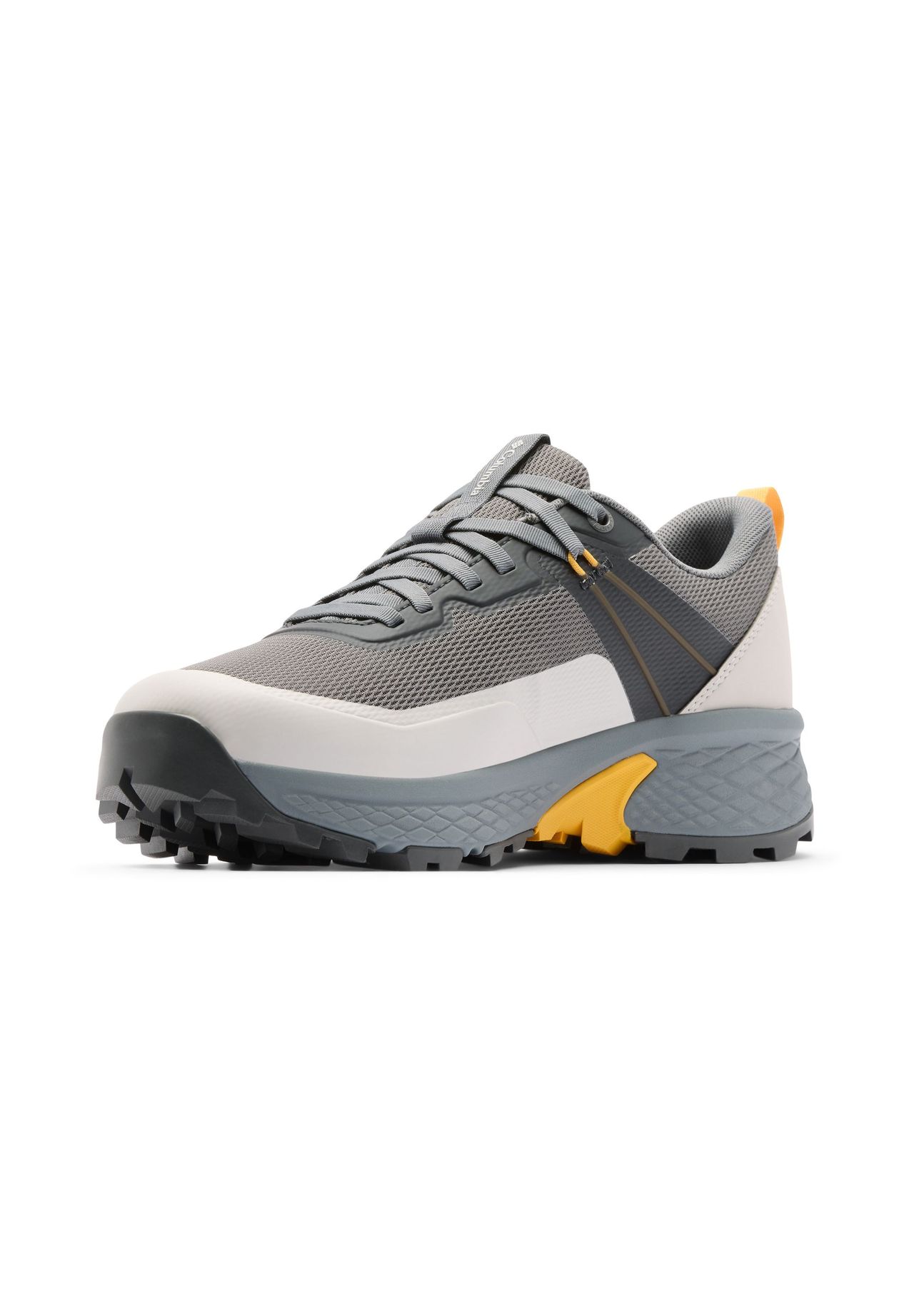 Columbia Outdoorschuhe Tellurix Peak™ WP, dämpfend, für Herren, grau|weiß|gelb, 43