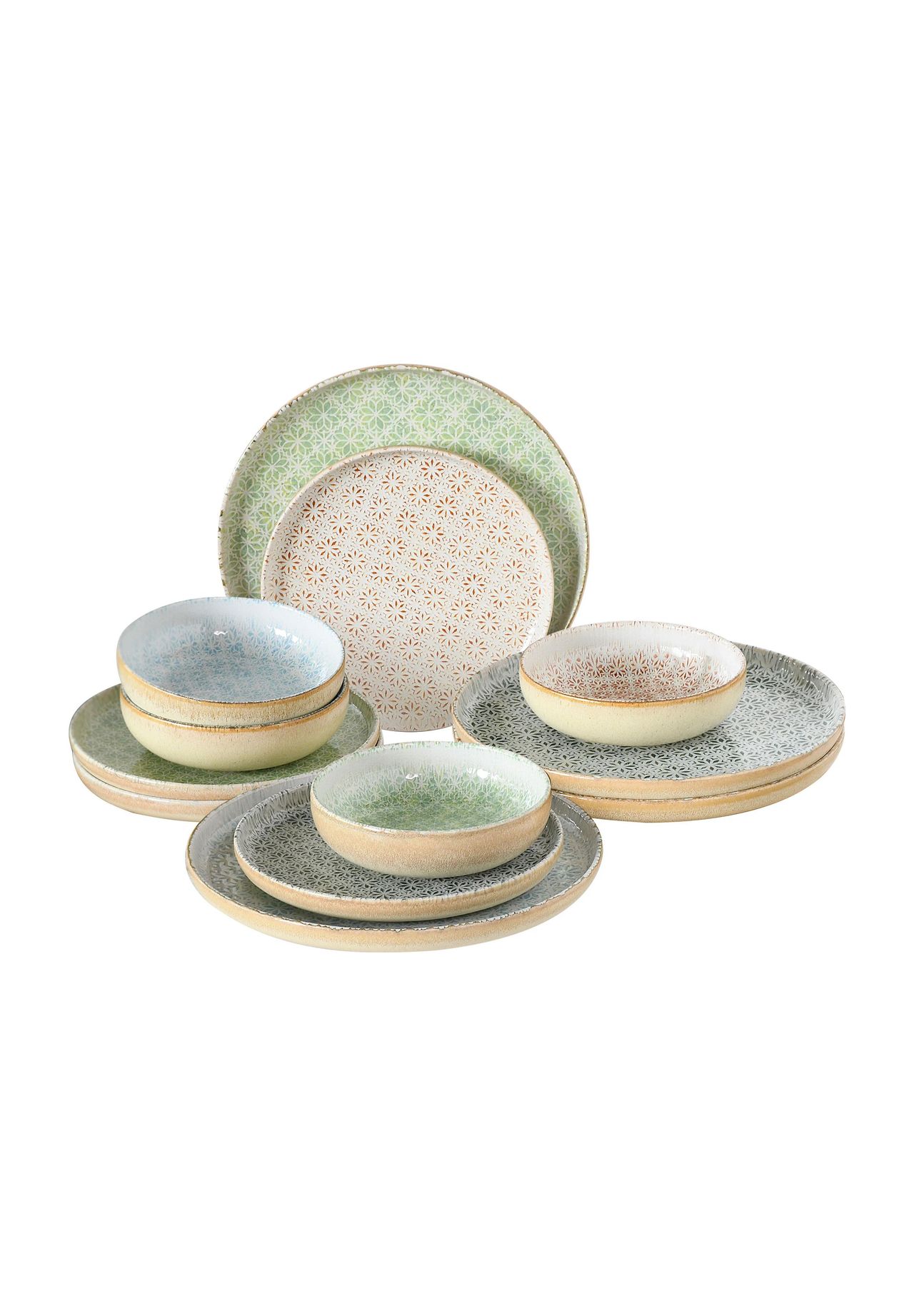 CreaTable Kombiservice 'Uno', 12-teilig, mehrfarbig