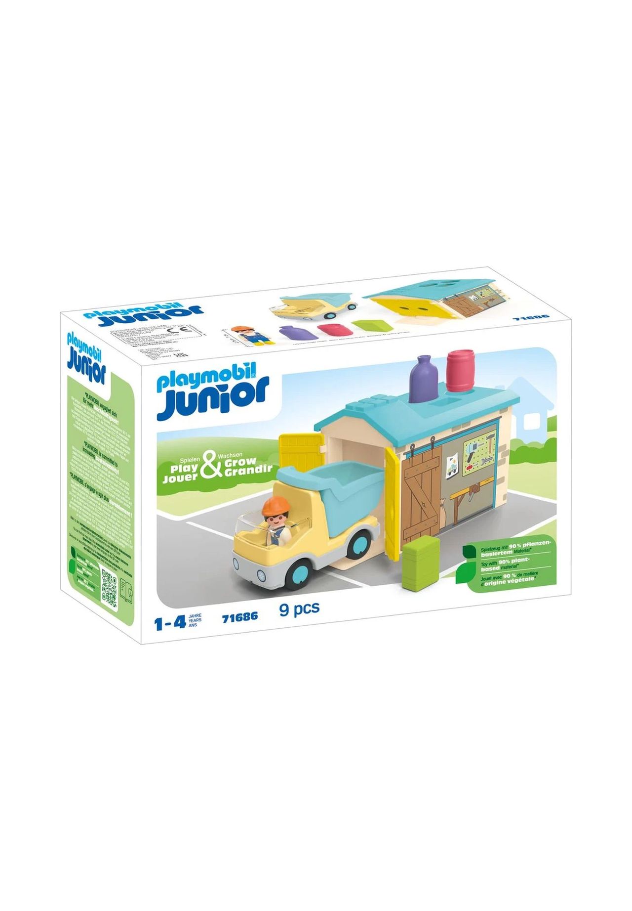 playmobil® Junior - LKW mit Sortiergarage 71686