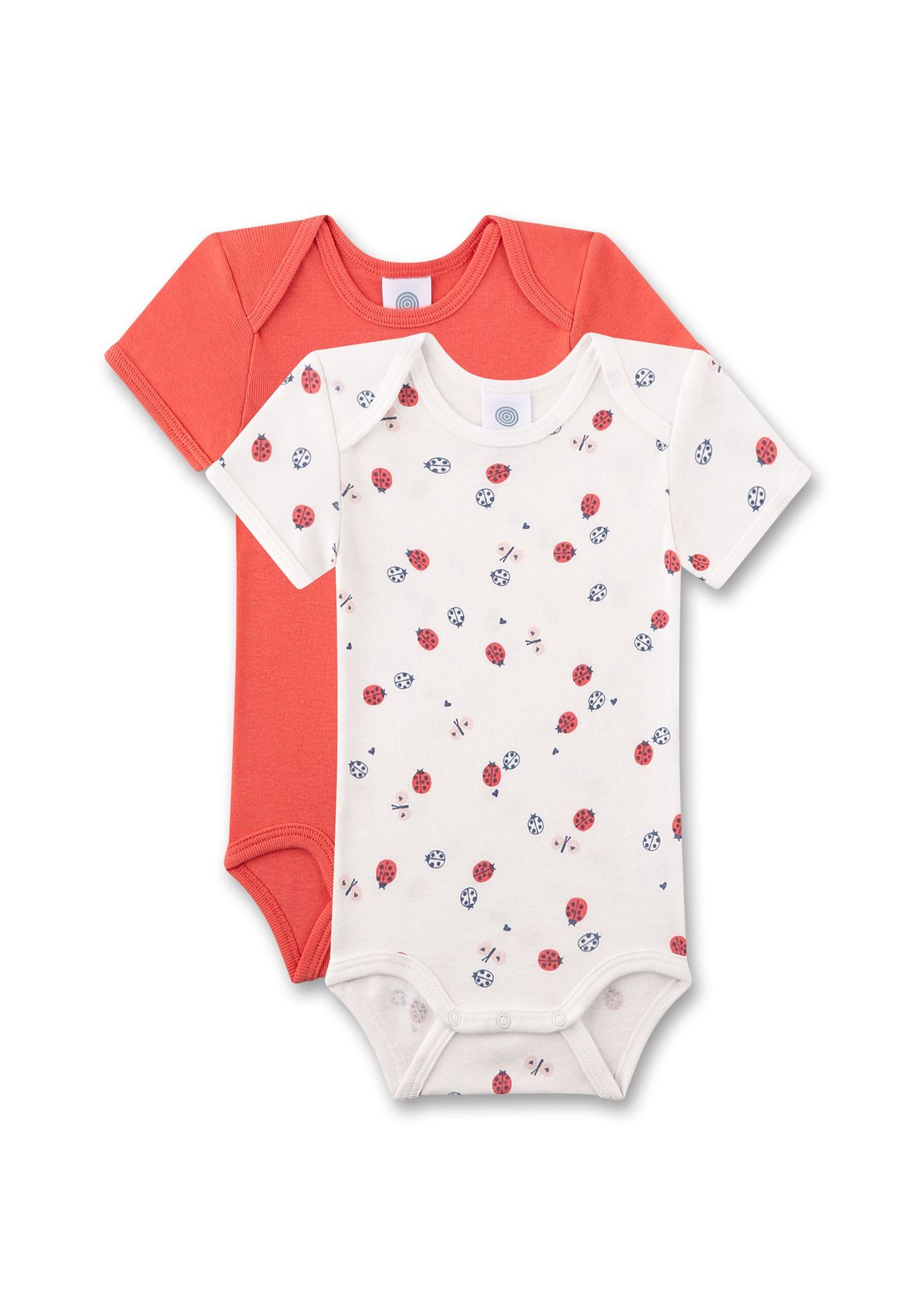 Sanetta Bodys, 2er-Pack, Druckknopfverschluss, für Babys und Kleinkinder, beige, 74