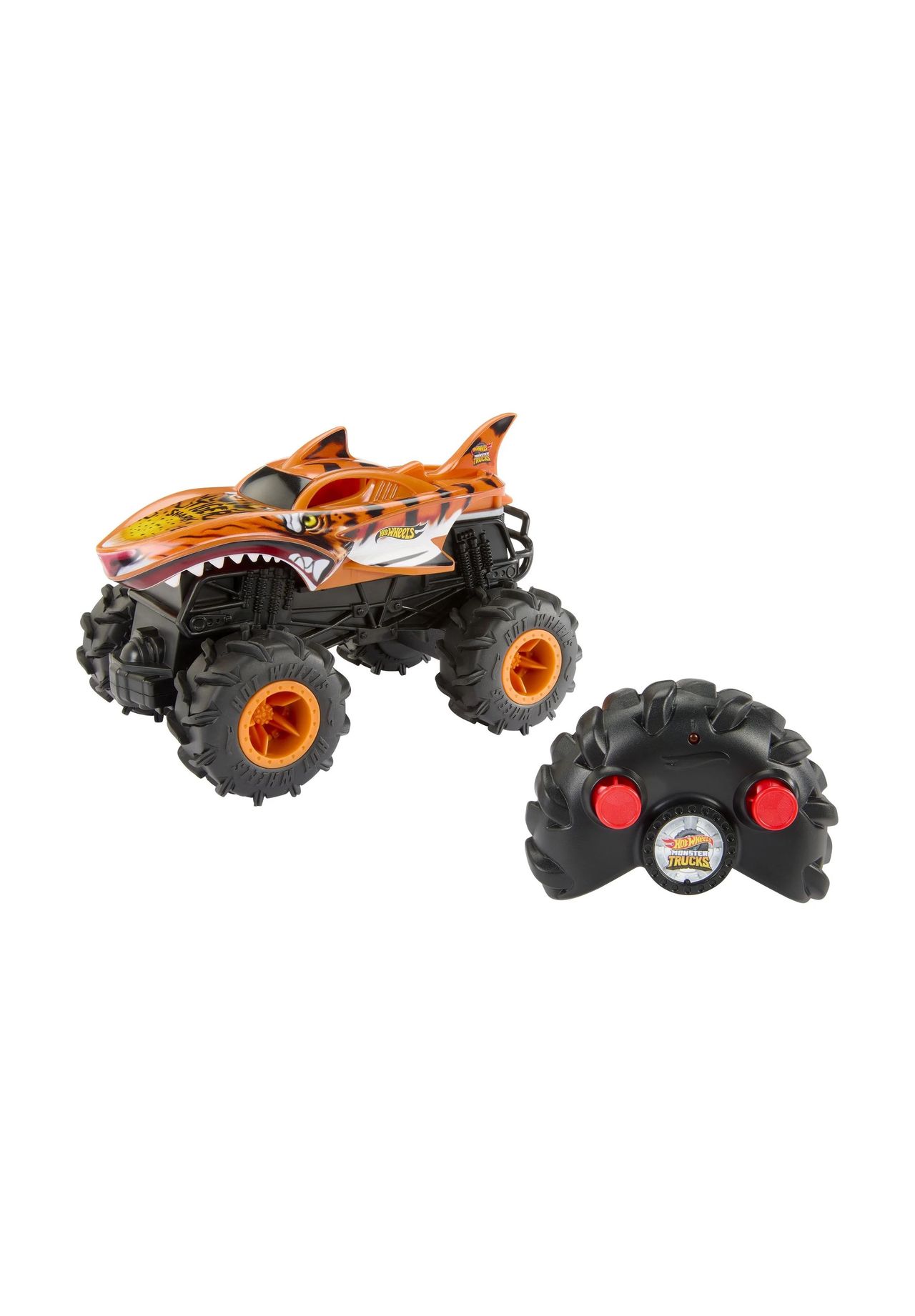 Hot Wheels RC Monster Trucks HW Tigerhai RC, schwarz
