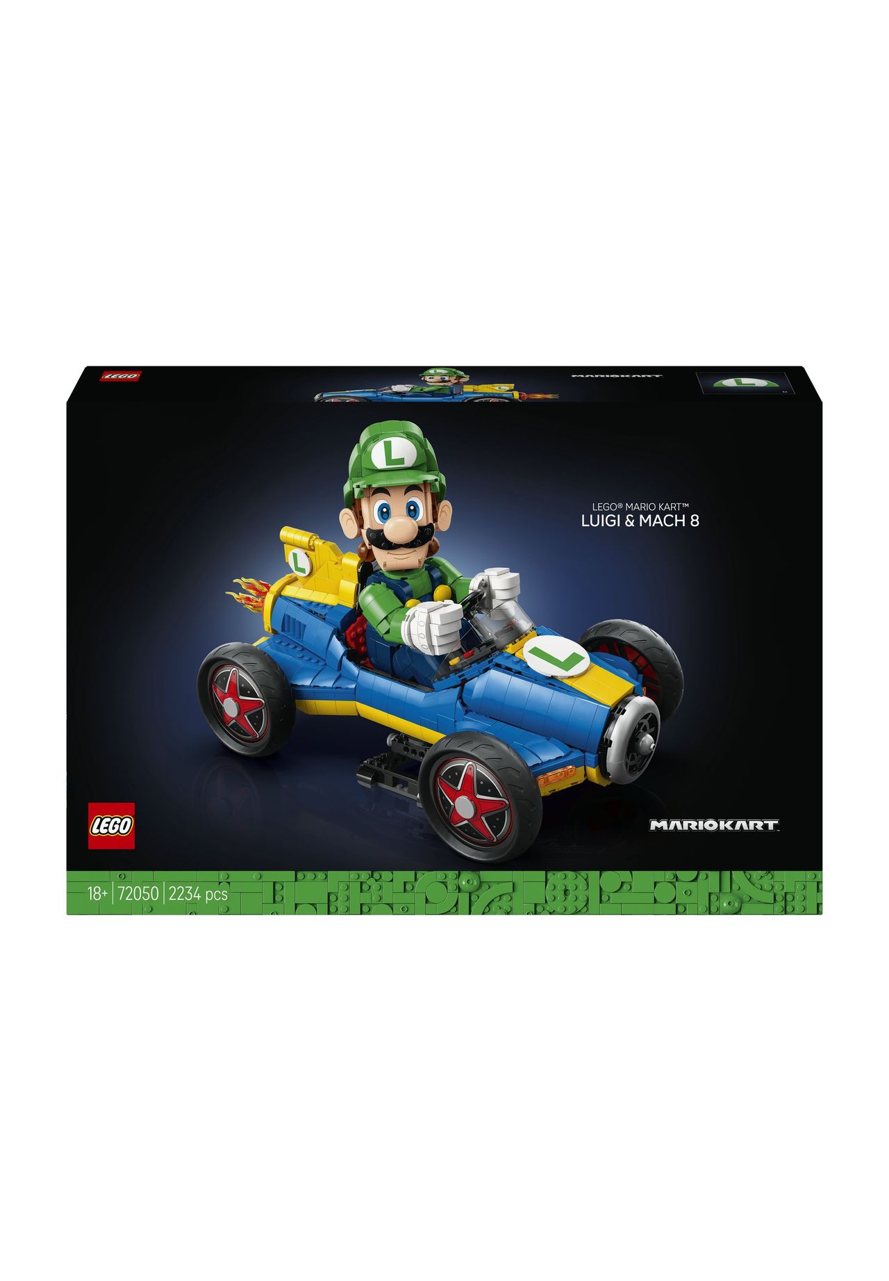 LEGO® LEGO Super Mario™ - 72050 Mario Kart – Luigi & Standard-Kart, 152 MEHRFARBIG, 99