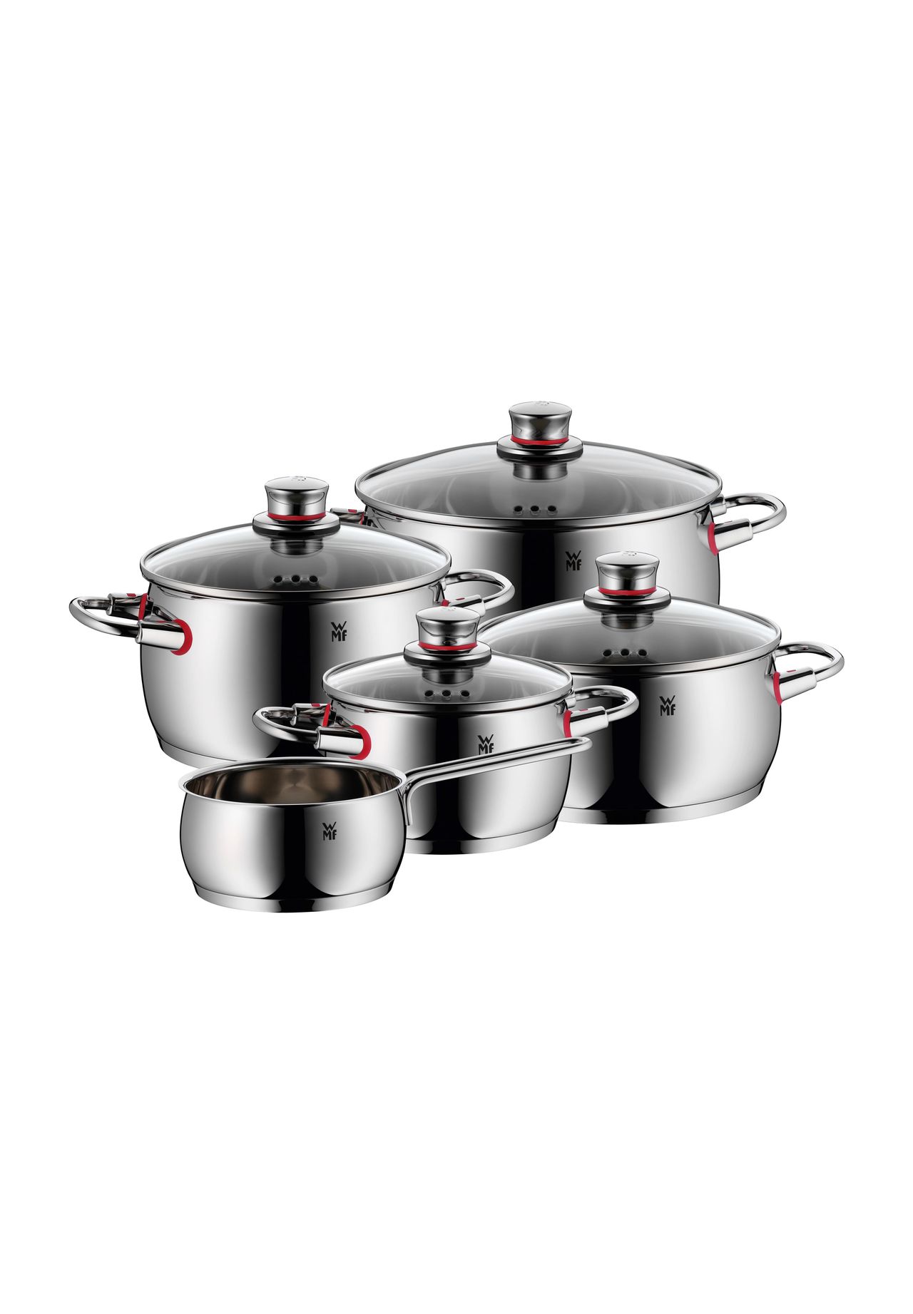 WMF Topf-Set, 5-teilig, silber