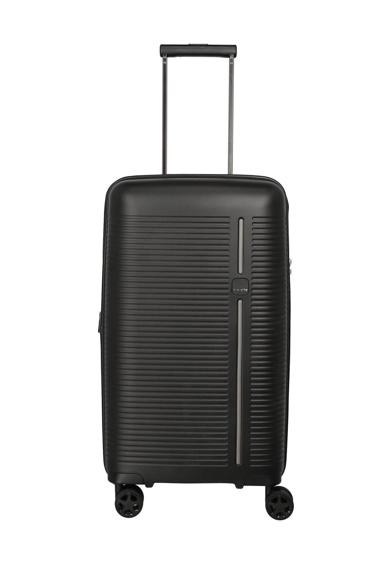 travelite 4-Doppelrollen-Trolley, Hartschale, TSA Schloss, schwarz, 66