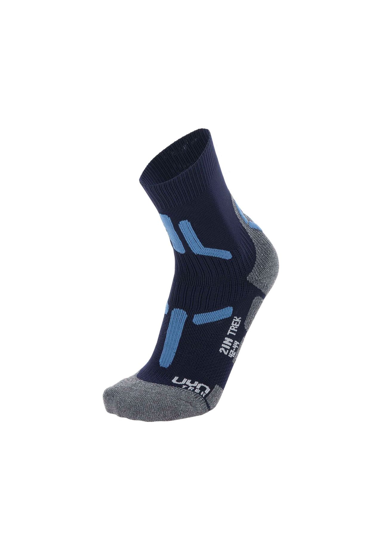 UYN® Herren Trekking Socken - 2IN Socks, Socken, Polyamid, Logo, mehrfarbig, 35-38