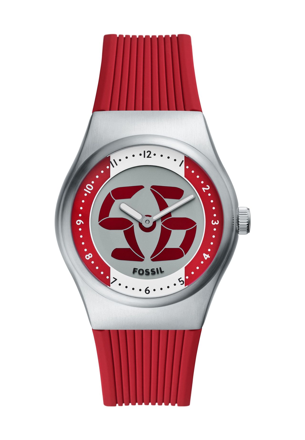 FOSSIL Herrenuhr World Flags Big Tic Canada 'LE1238', SILBER, 99