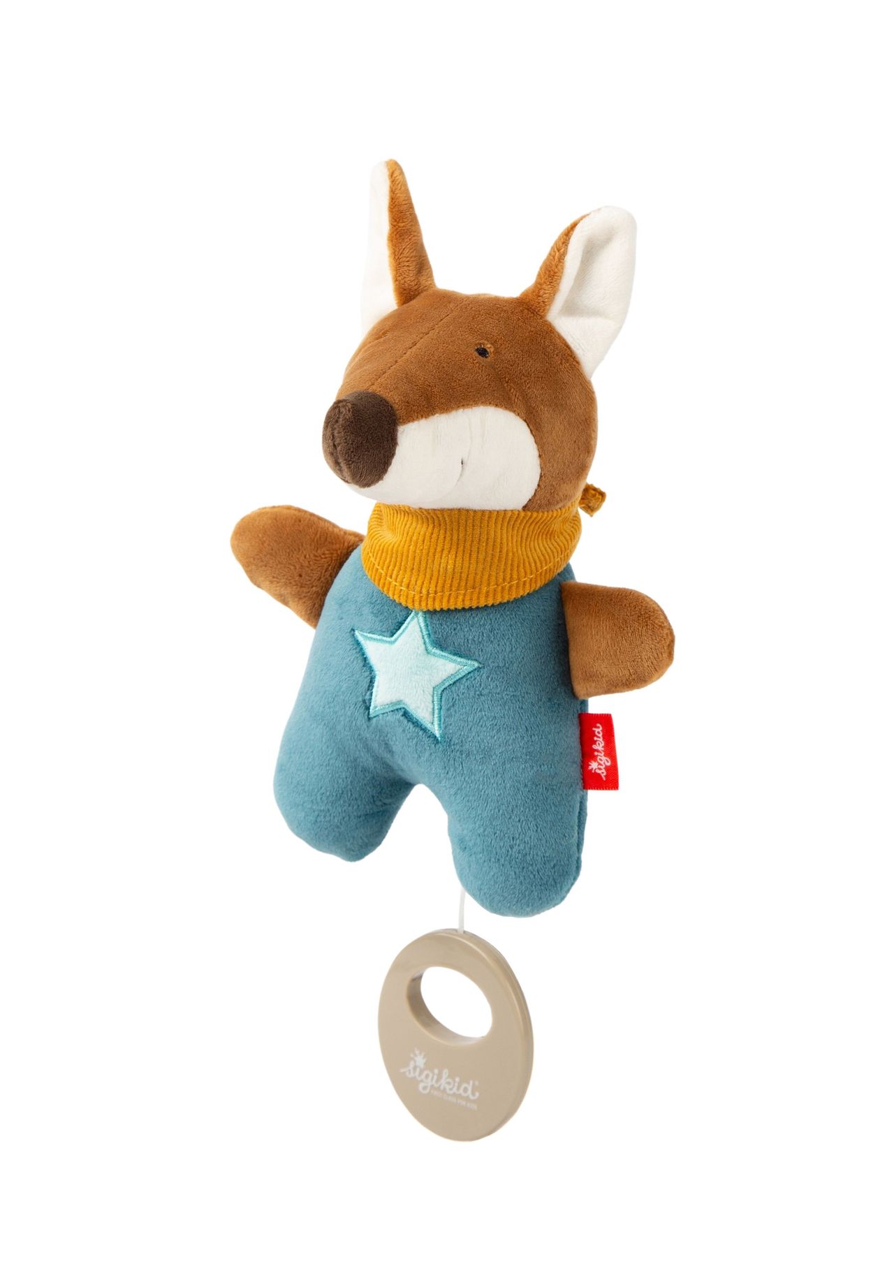 sigikid® Mini-Spieluhr Fuchs, für Babys und Kleinkinder, blau, 99