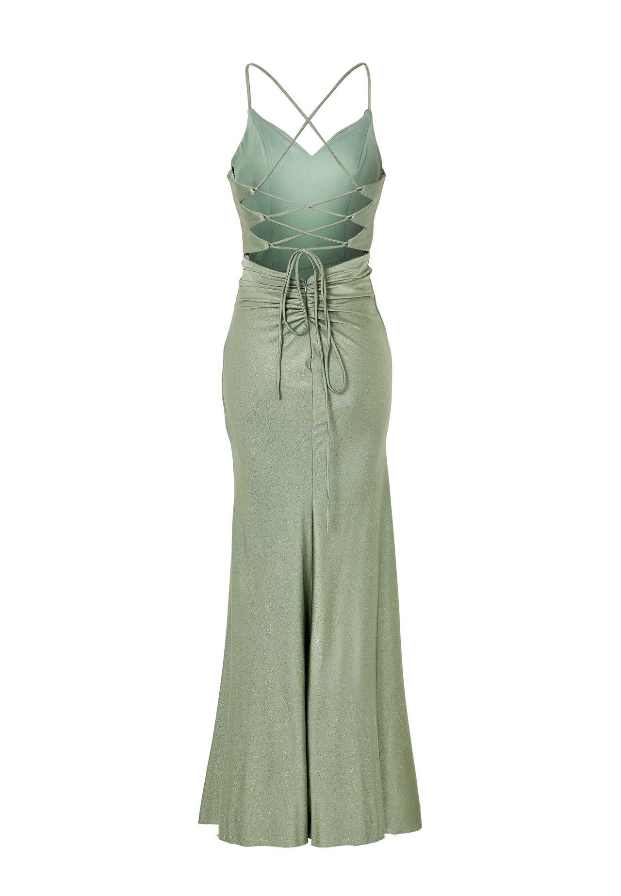 MASCARA© LONDON Abendkleid, Wasserfall-Ausschnitt, für Damen, grün, 38