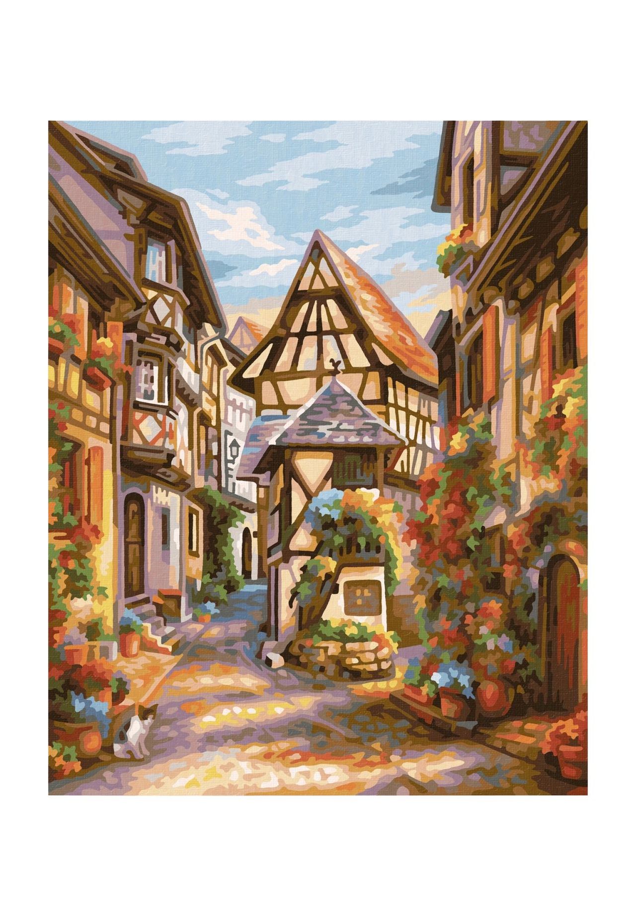 Schipper Malen nach Zahlen - Dorfgässchen, BUNT