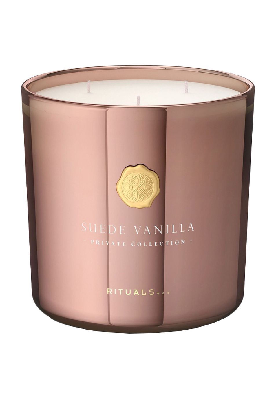 RITUALS® Suede Vanilla Scented Candle - Duftkerze, roségold, 1000 G