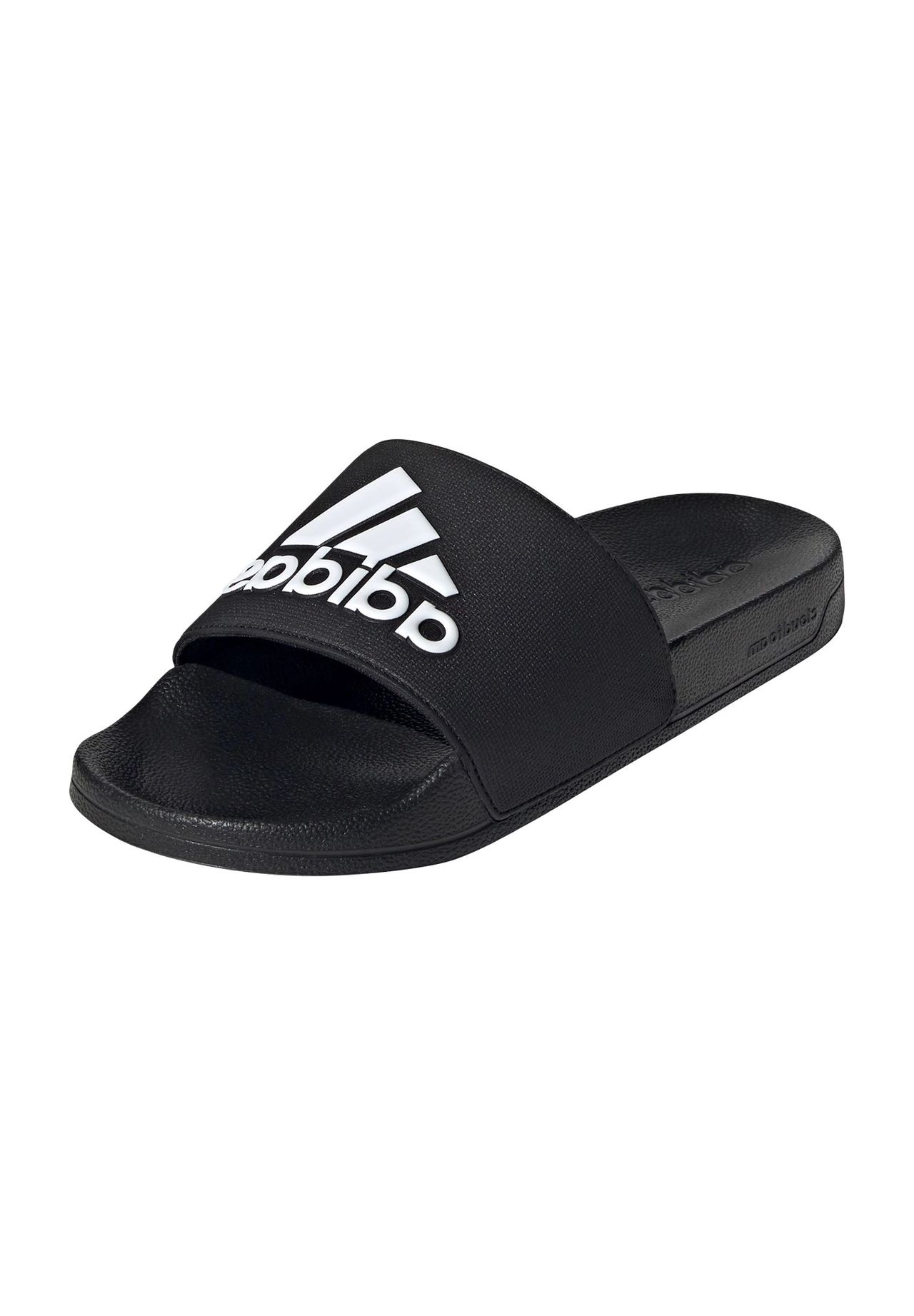 adidas Badeschuhe 'Shower Adilette', Fußbett, Logo-Print, für Herren, schwarz, 43 1/3