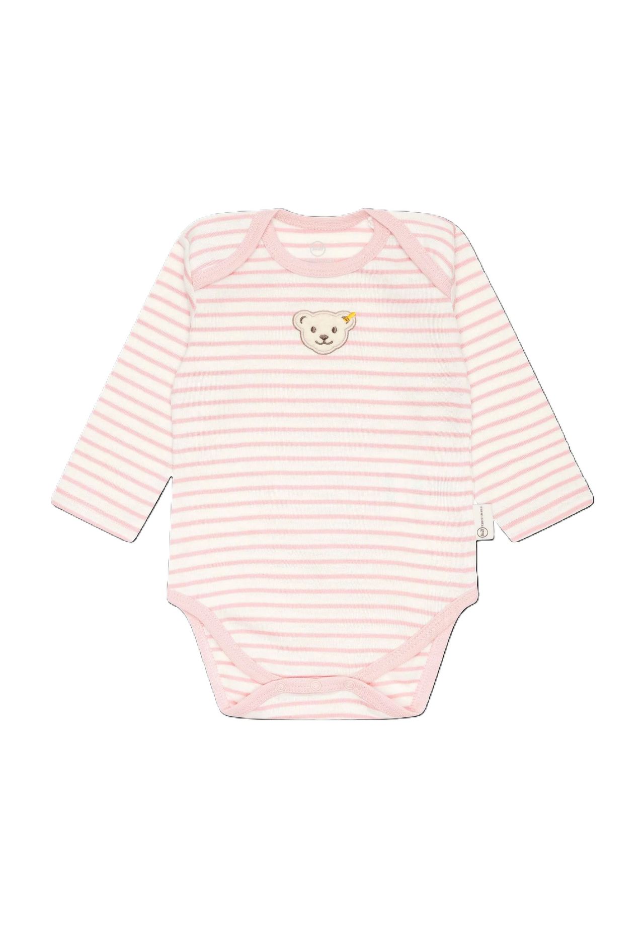 Steiff Body, Teddy-Patch, Rundhals, für Babys und Kleinkinder, pink, 62