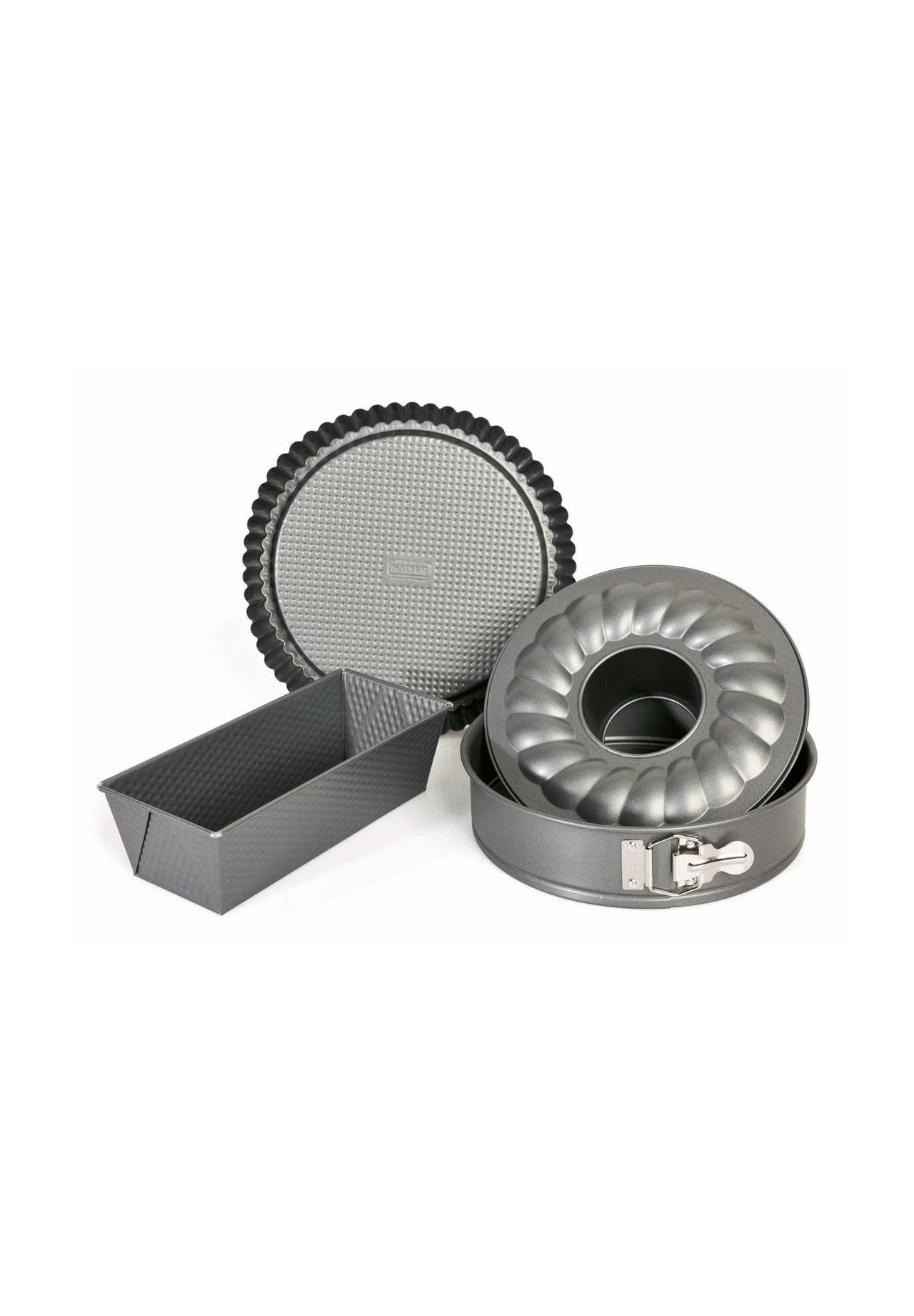 KAISER Backformen-Set, 4-teilig, silber, 99