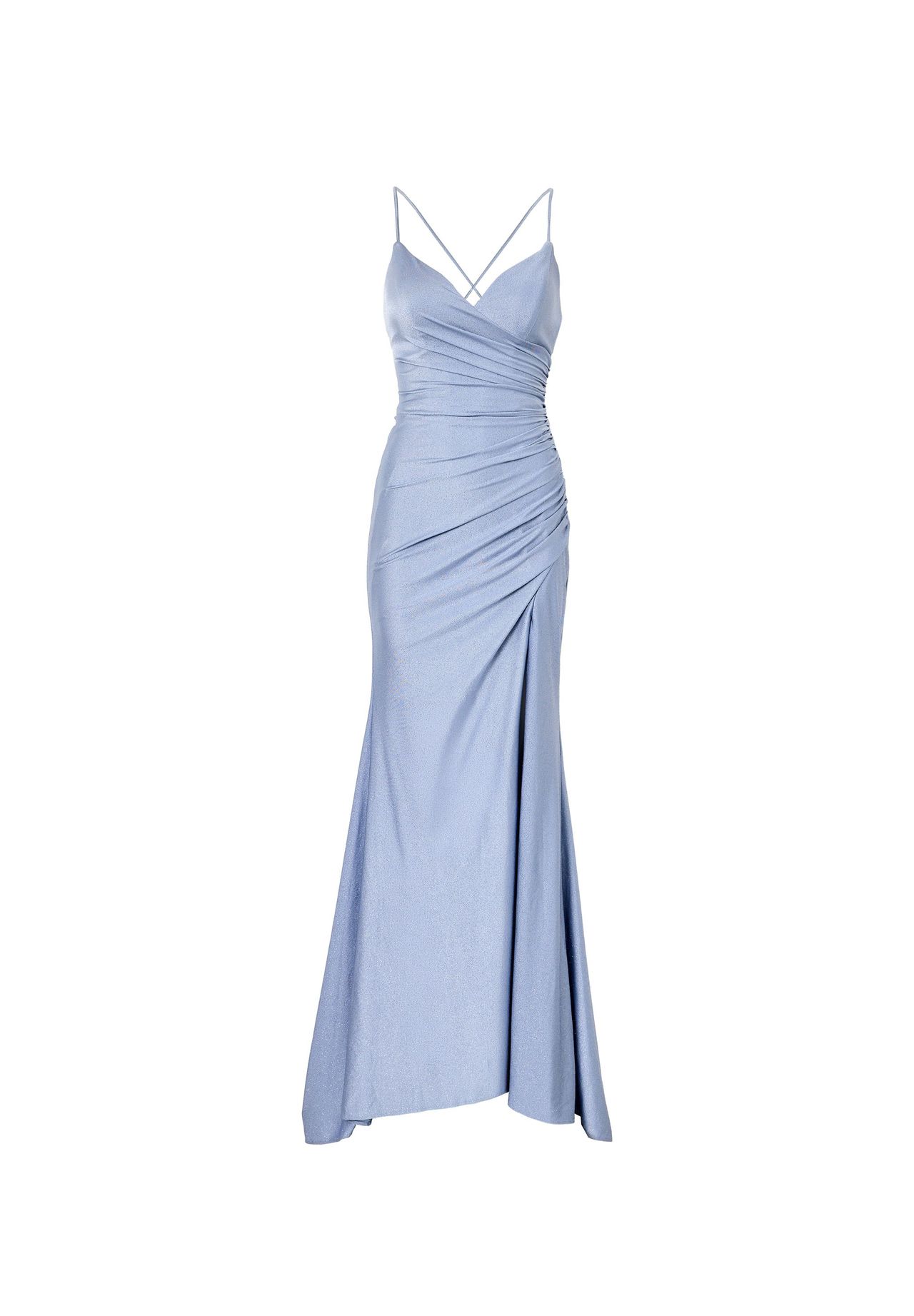 MASCARA© LONDON Abendkleid, Raffung, für Damen, blau, 36