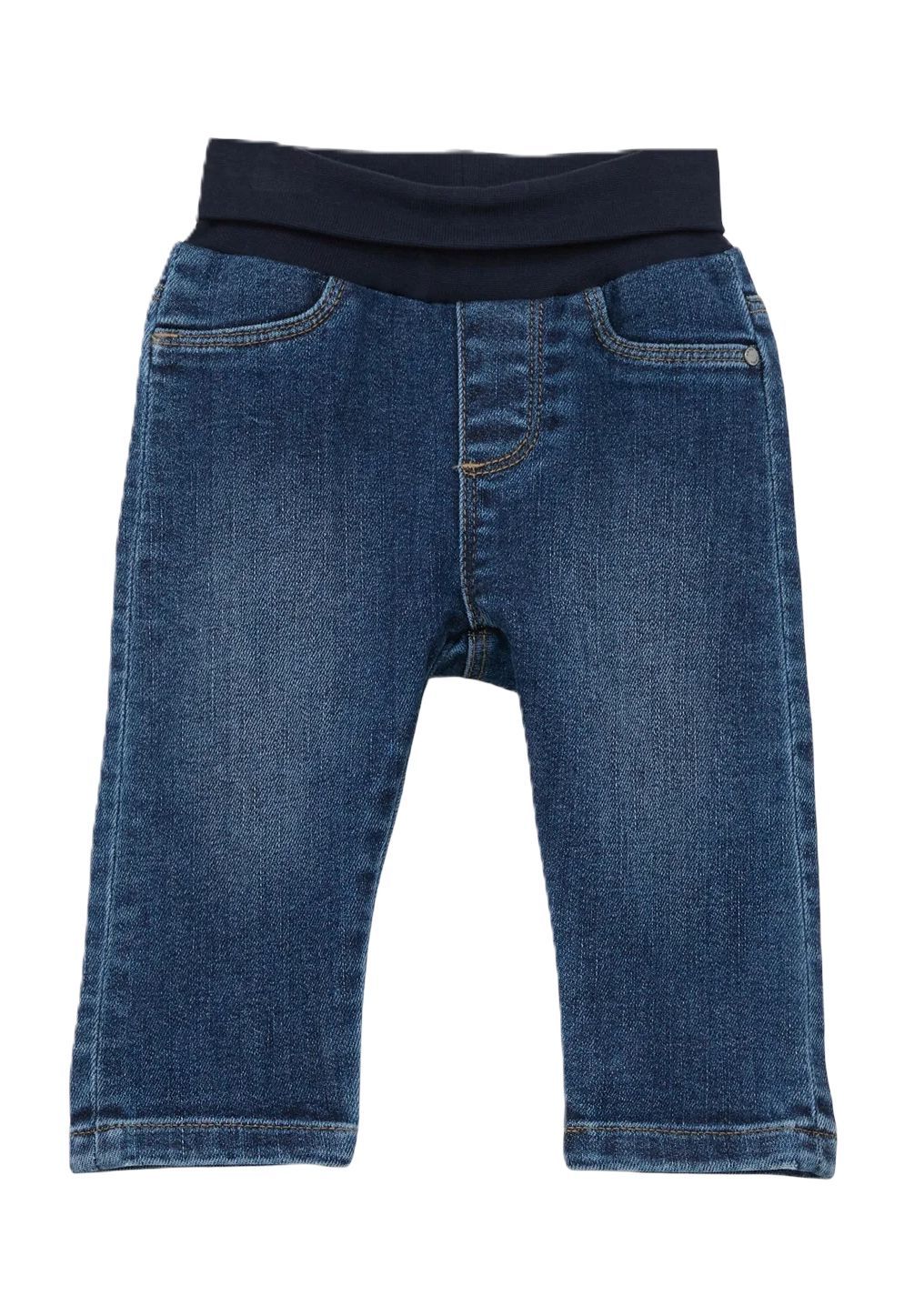 s.Oliver Jeanshose, Gummibund, für Babys und Kleinkinder, blau, 92