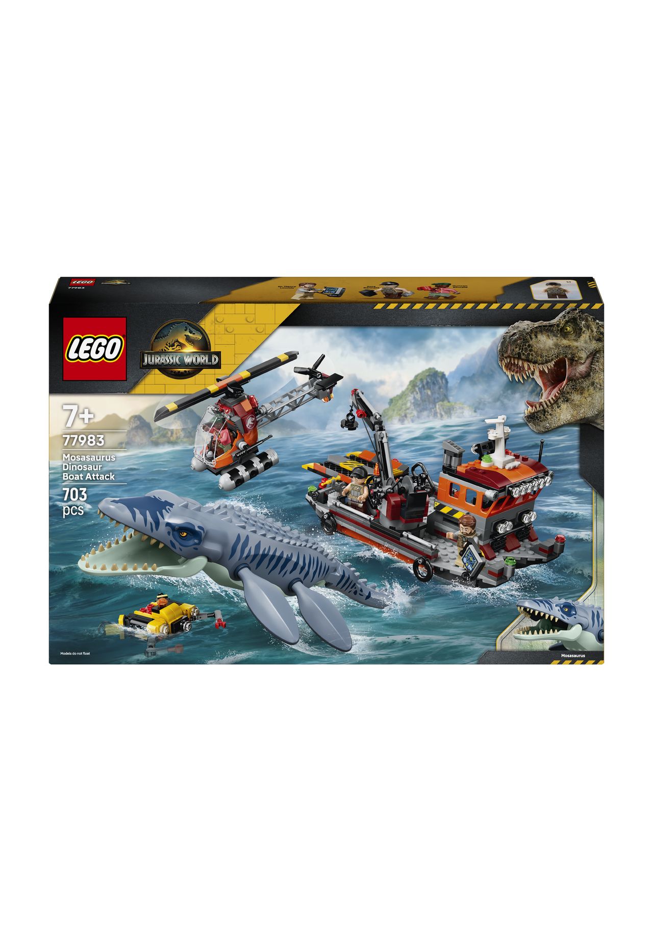 LEGO® LEGO Jurassic World™– 77093 Mosasaurier-Angriff auf das Boot, 152 MEHRFARBIG, 99