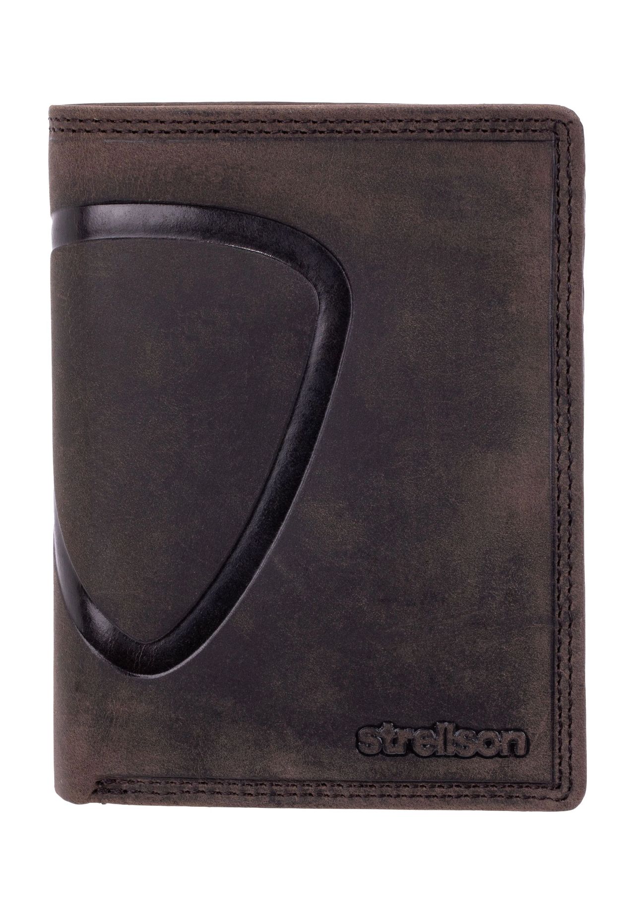strellson Geldbörse, Leder, Used-Look, für Herren, braun, 4.5