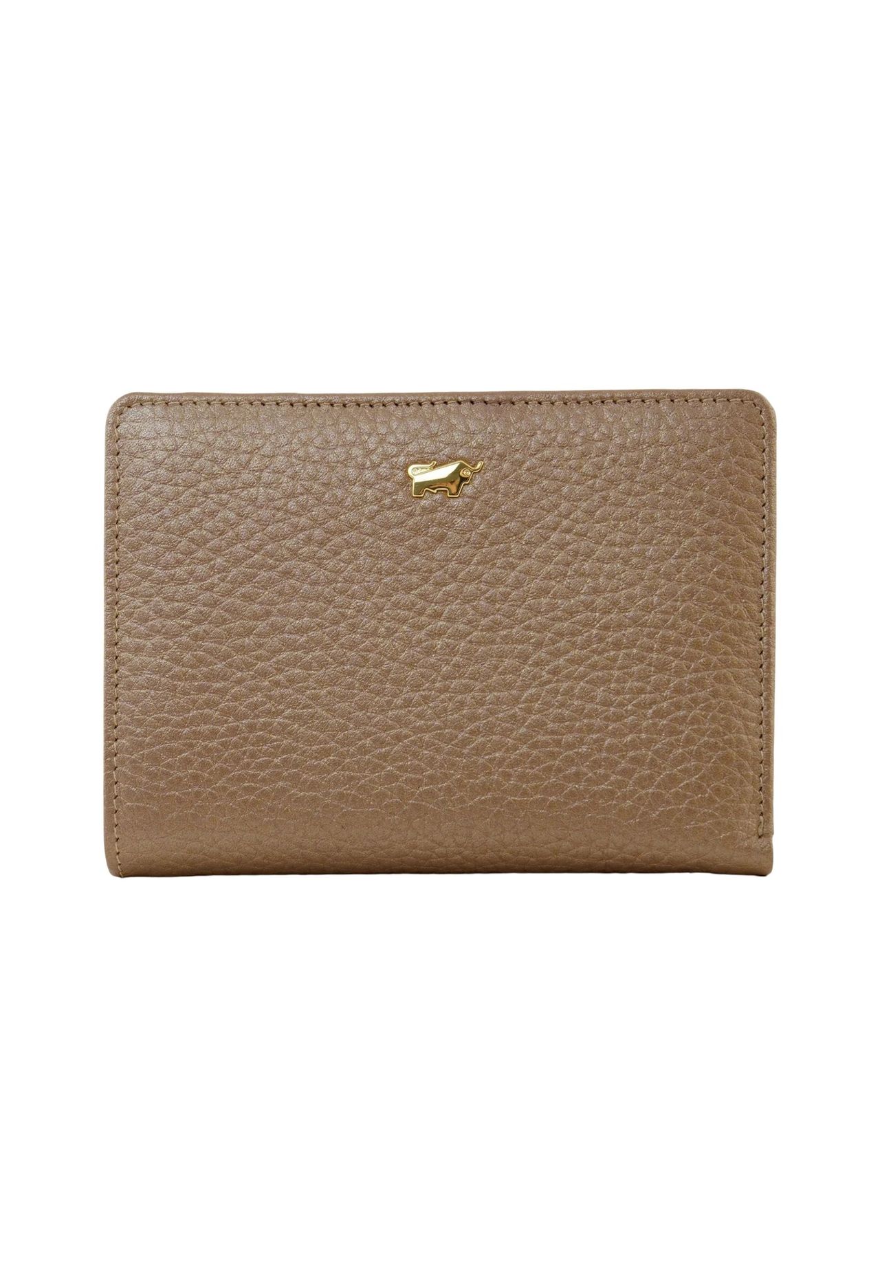 BRAUN BÜFFEL Brieftasche, Emblem, Leder, für Damen, braun