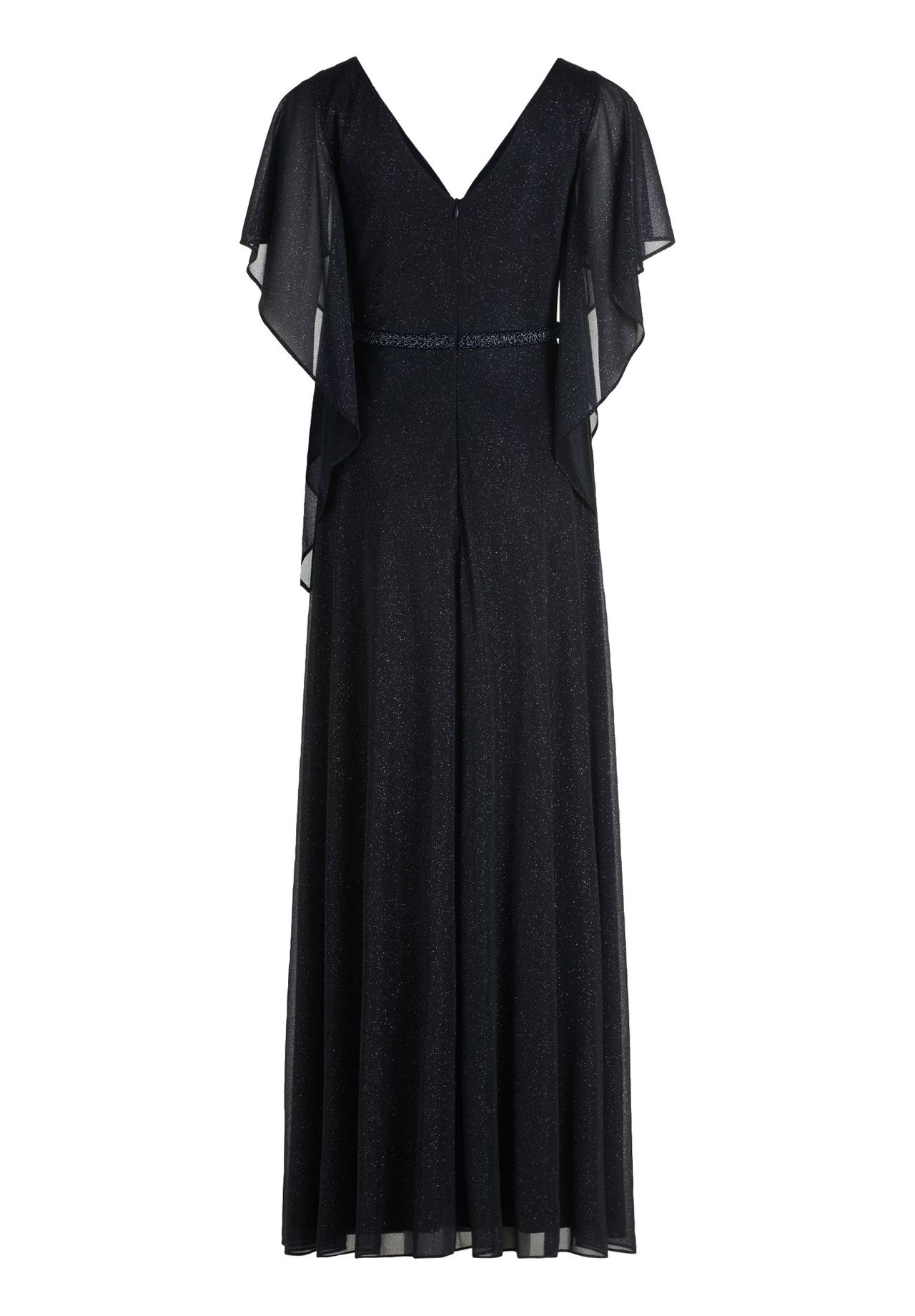 Vera Mont Abendkleid im Glitzer-Look, blau, 38