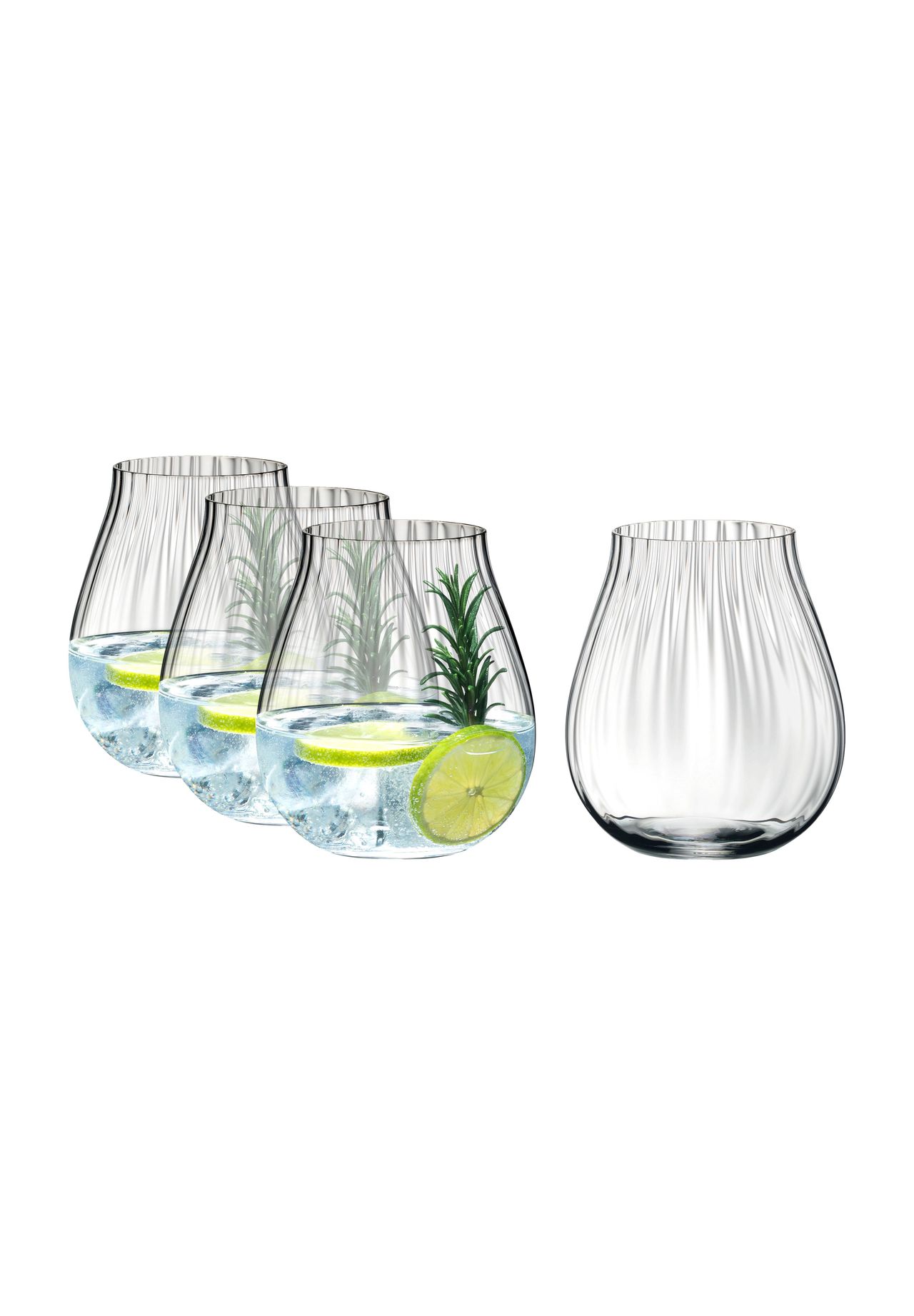 RIEDEL Gin-Set 'Optical O', 4-teilig, 762 ml, klar